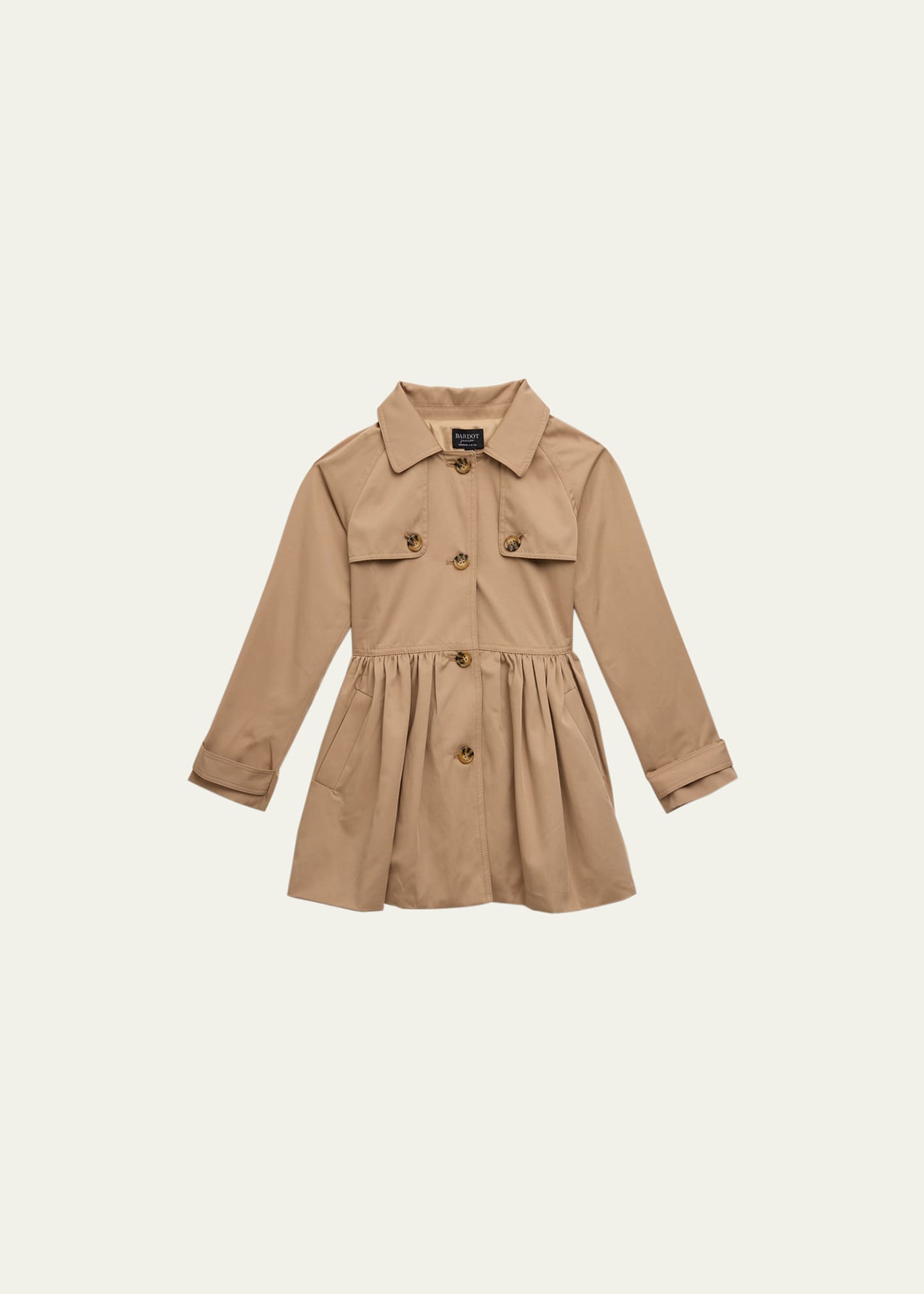 Girl's Mia Classic Trench Coat, Size 5-14