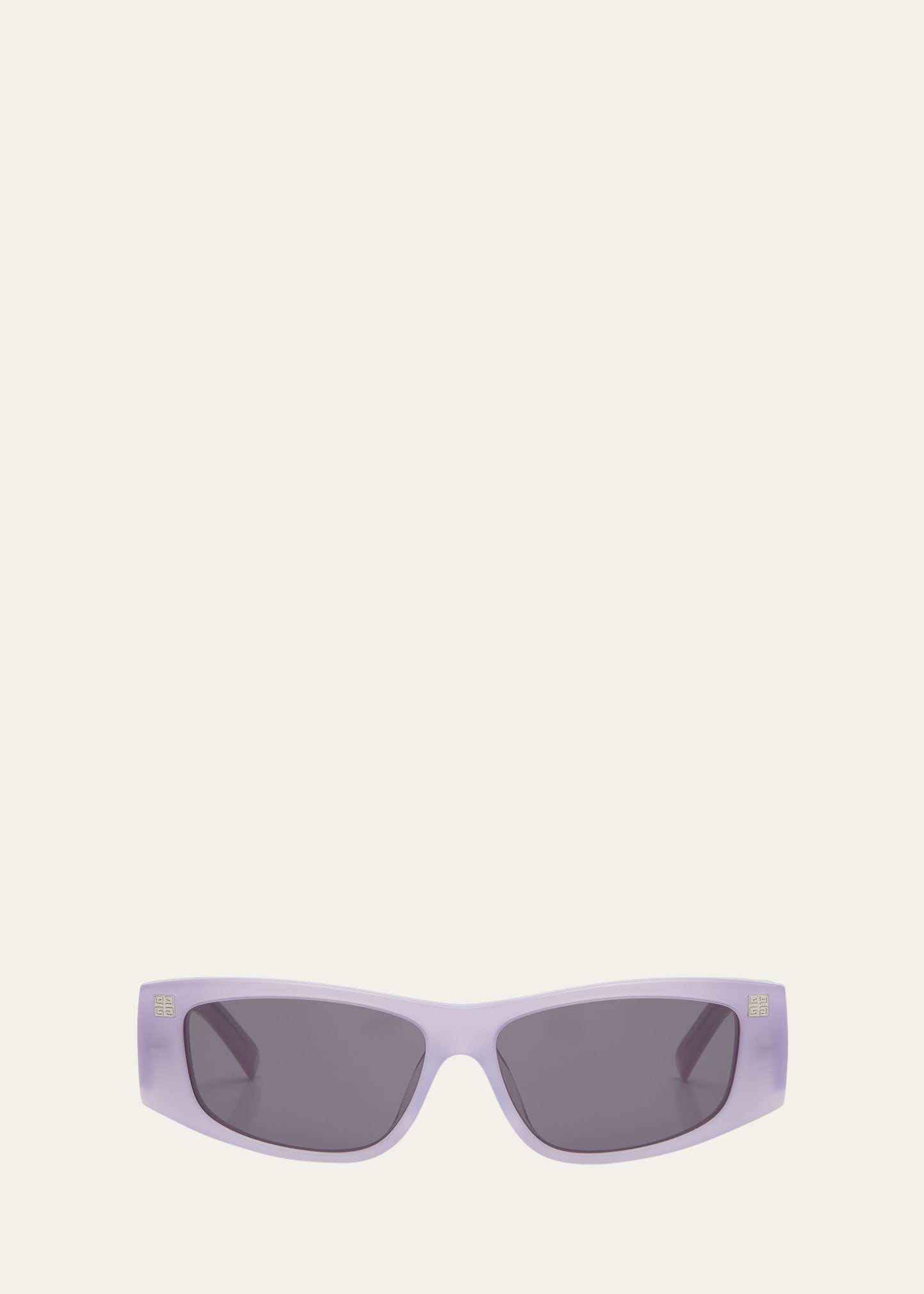 Givenchy Gv Day Acetate Rectangle Sunglasses In Purple