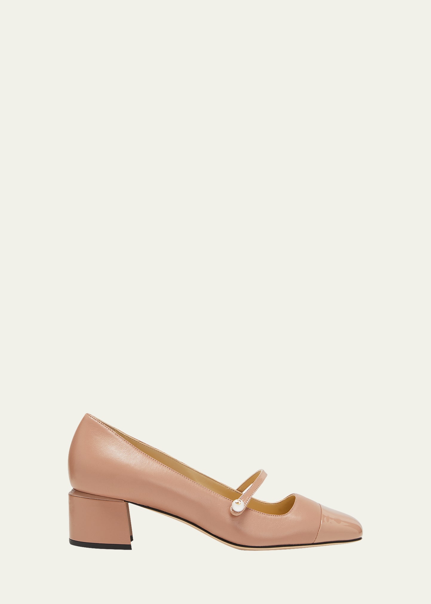 Shop Jimmy Choo Elisa Mary Jane Ballerina Pumps In Ballet Pinkb P