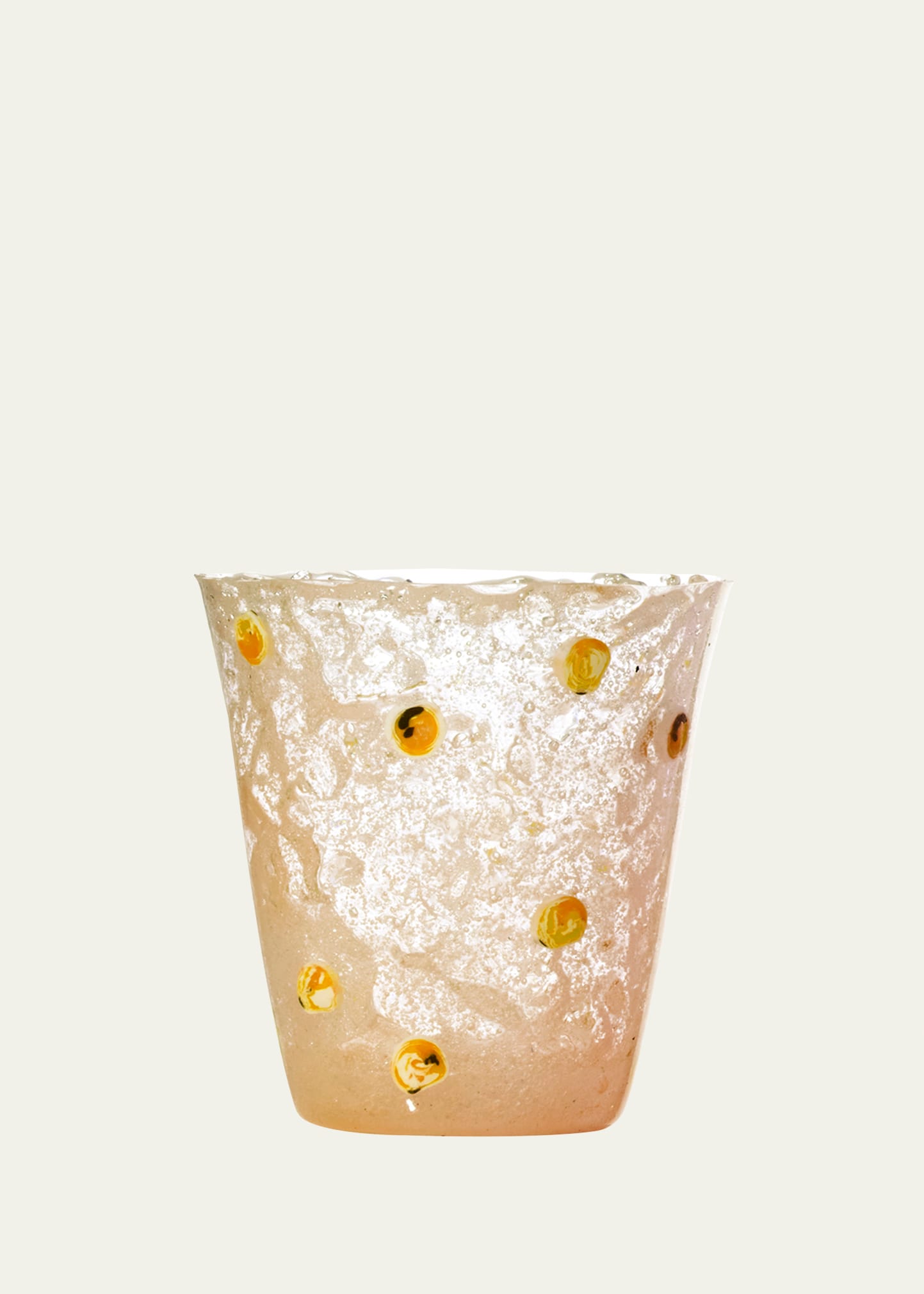 Alessandro Ciffo Orange Murrine Silicone Drinking Glass In Multi