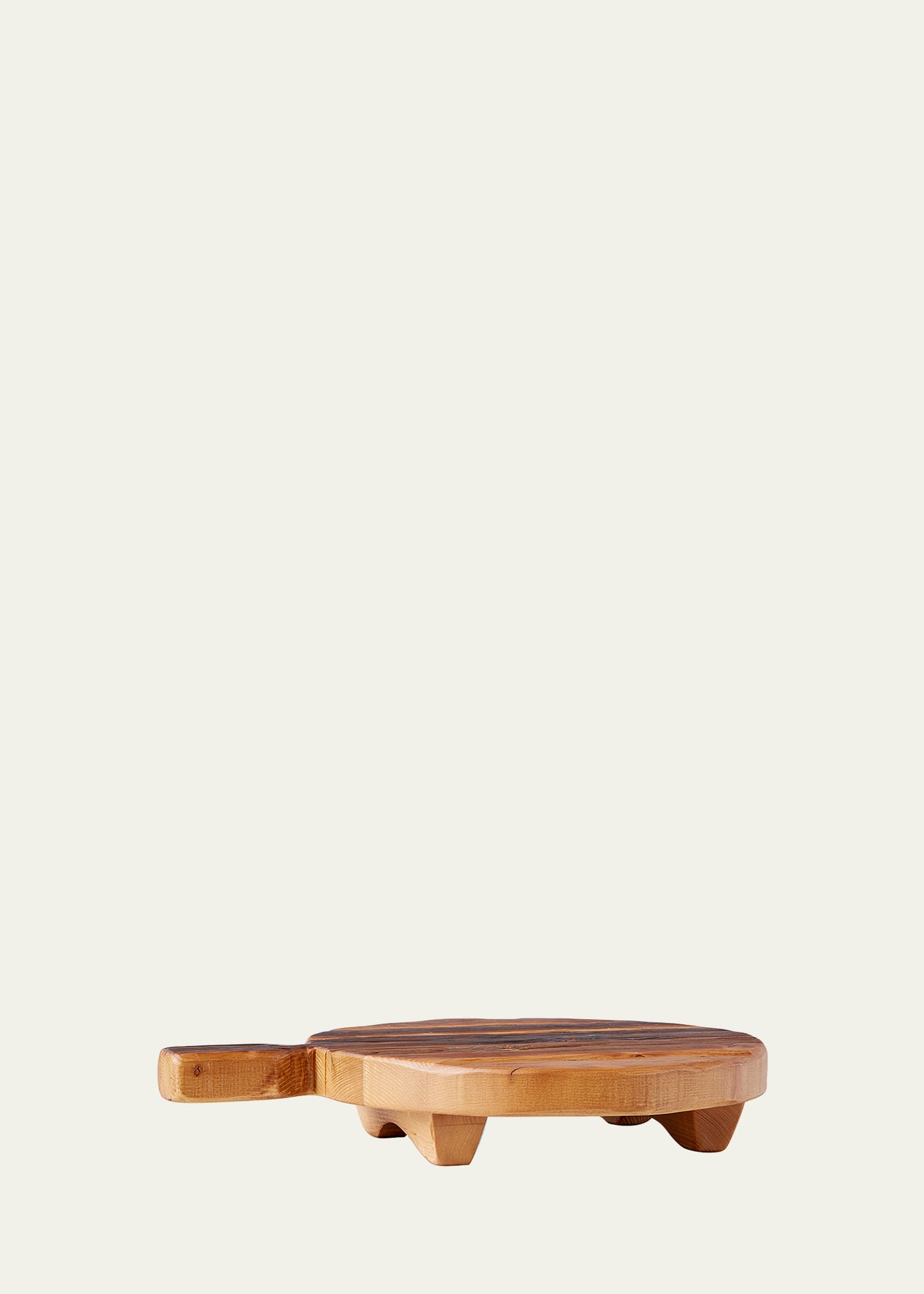 Etúhome Classic Round Footed Serving Board In Natural