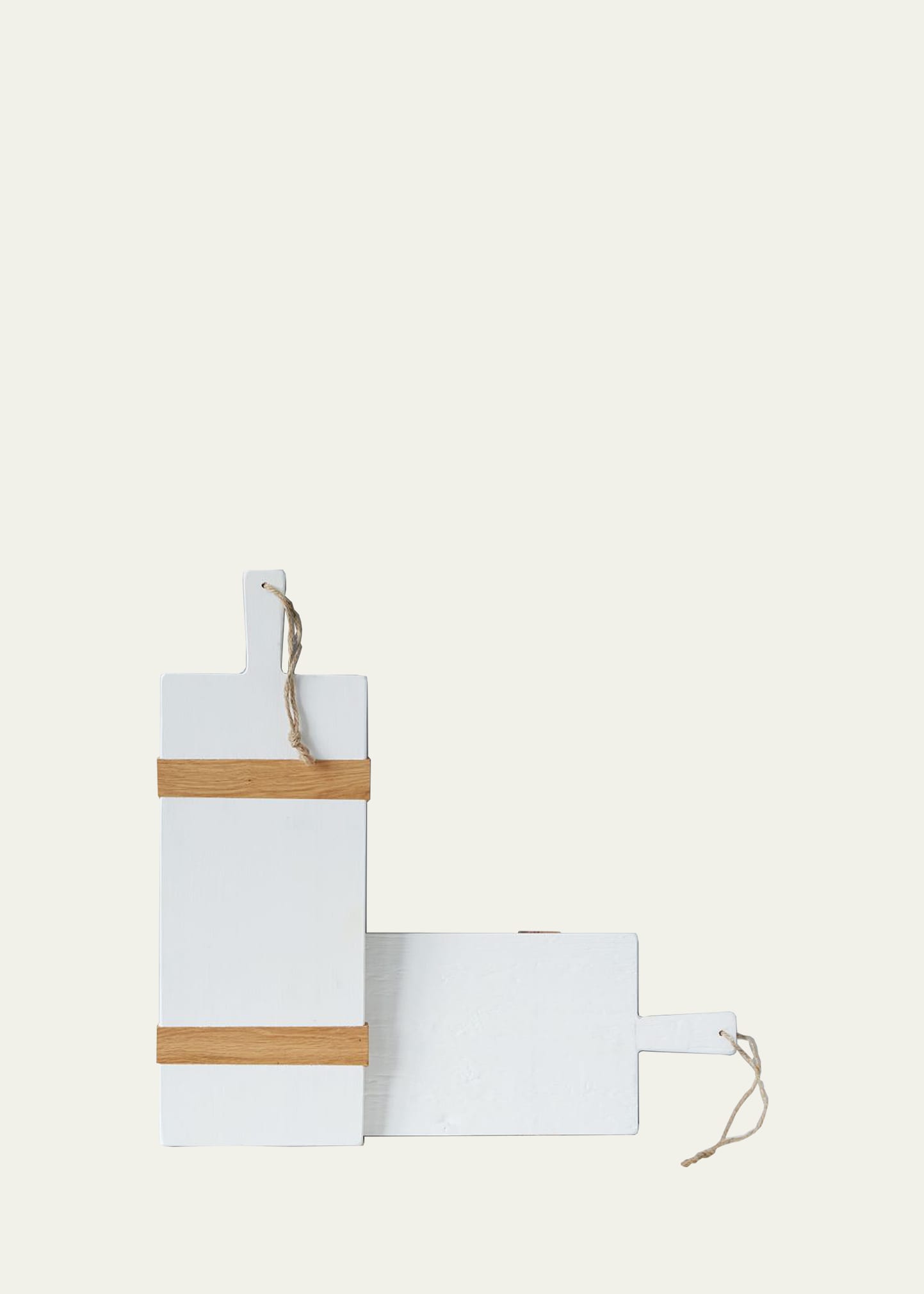 Etúhome White Rectangle Mod Small Charcuterie Board, 22" In White/natural