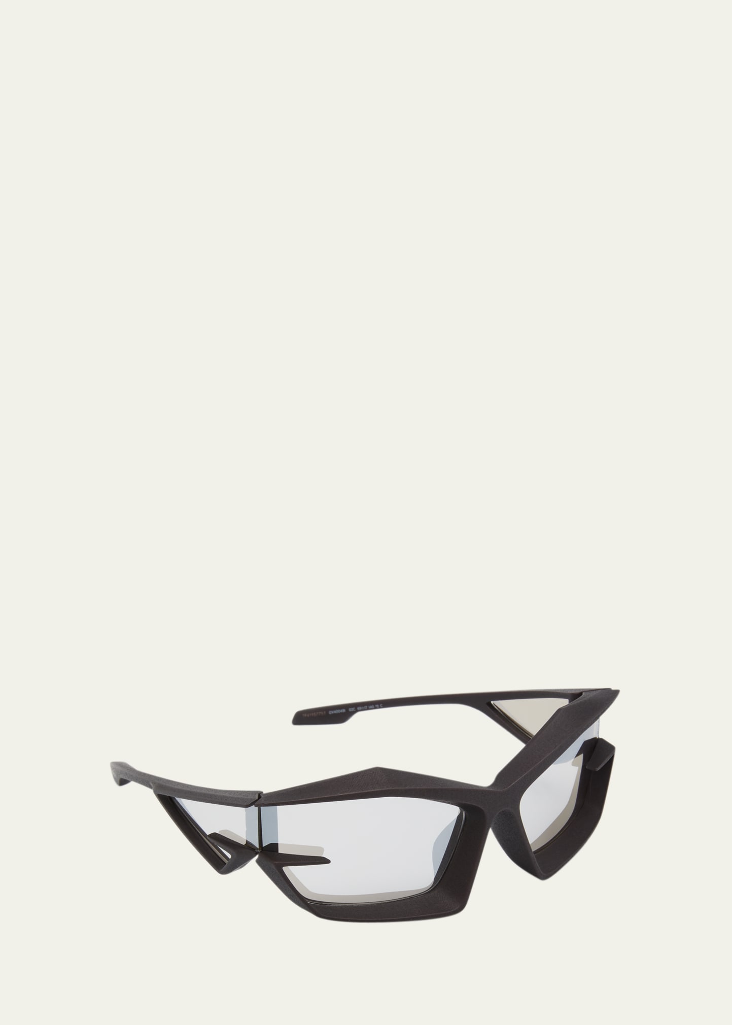 Givenchy Giv Cut Sunglasses In Matte Black Mirro