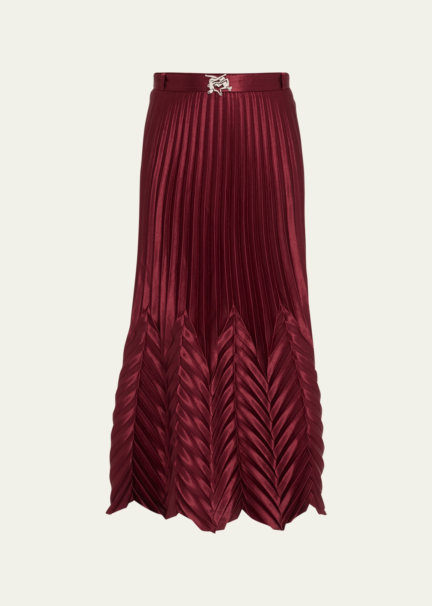 Chevron Pleated Skirt