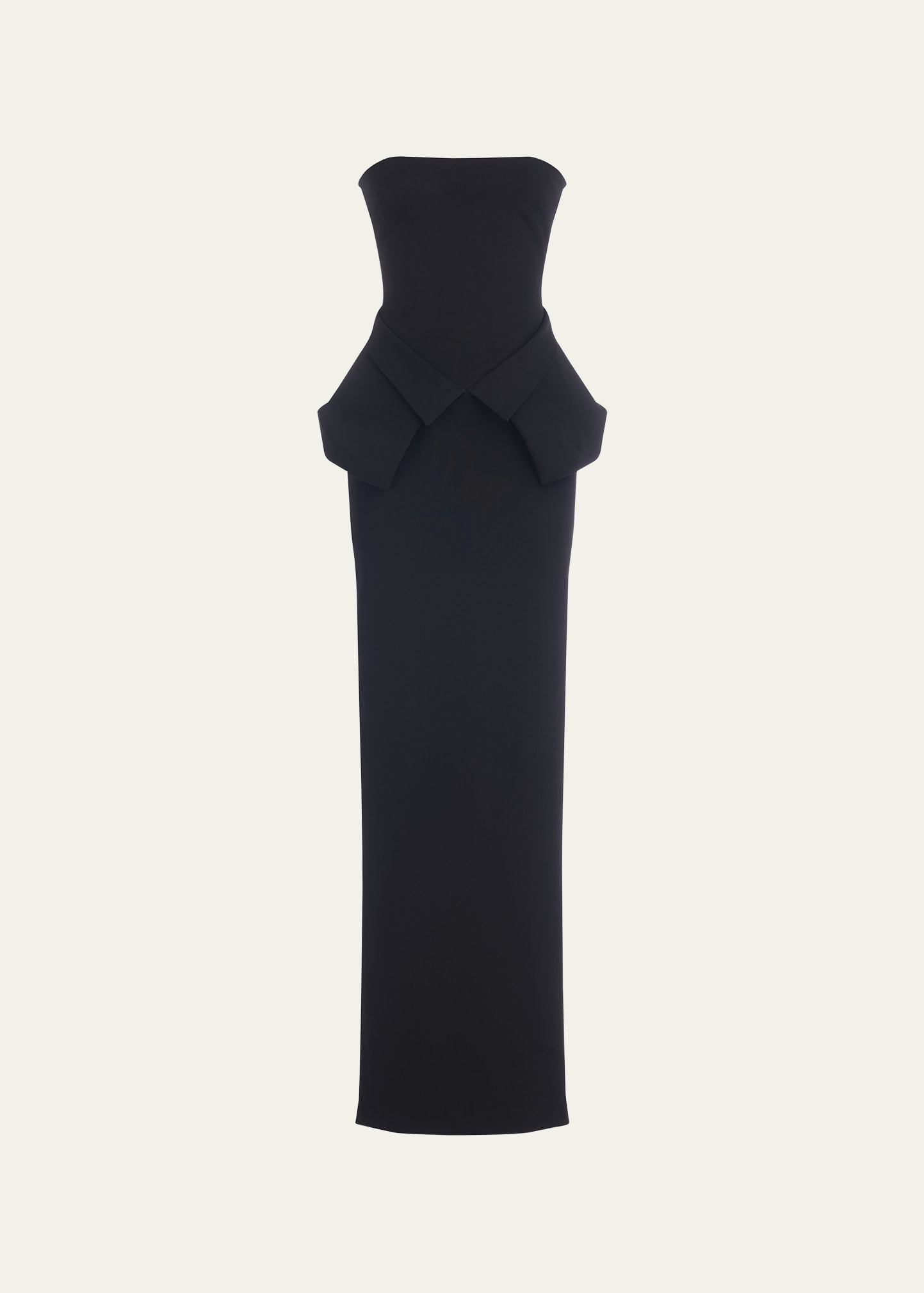 Shop Et Ochs Ada Utility Pocket Peplum Gown In Black