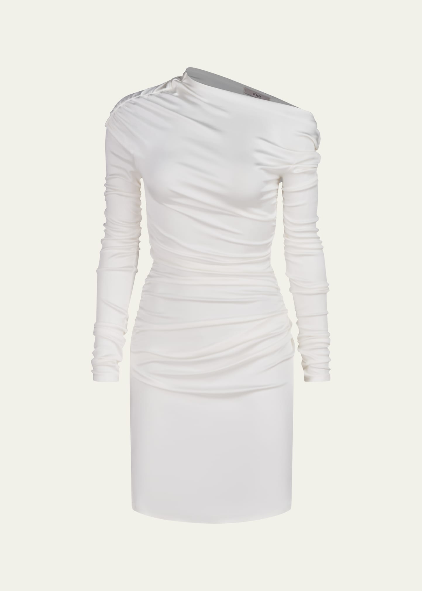 Shop Et Ochs Freya Off-shoulder Twist Mini Dress In Optic White