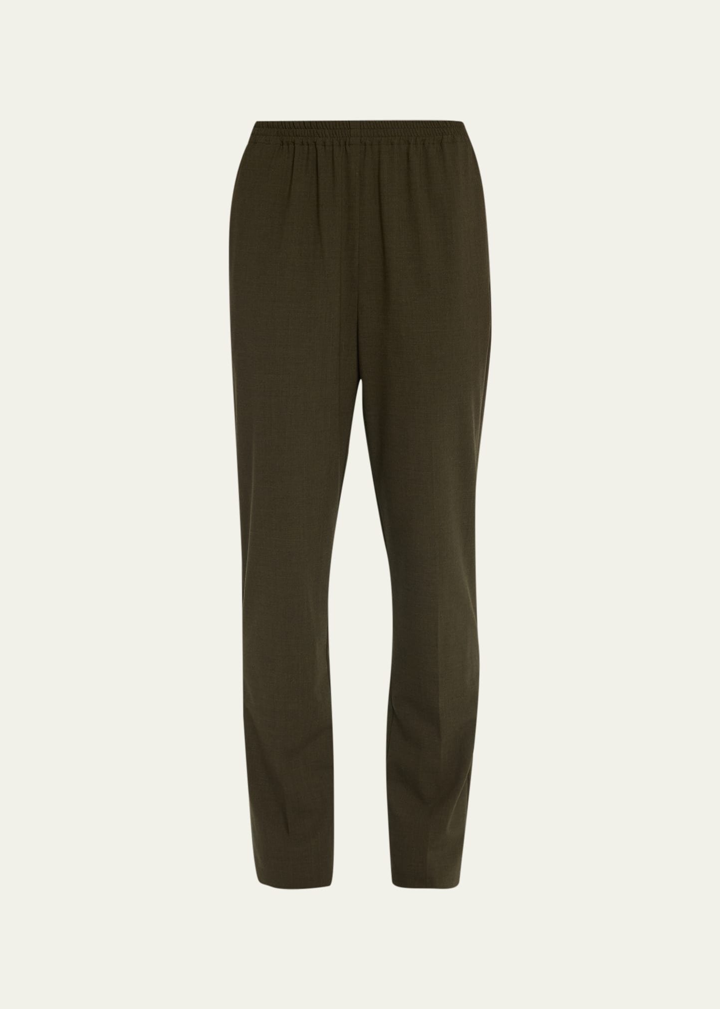 Narrow Elastic Waist Trousers