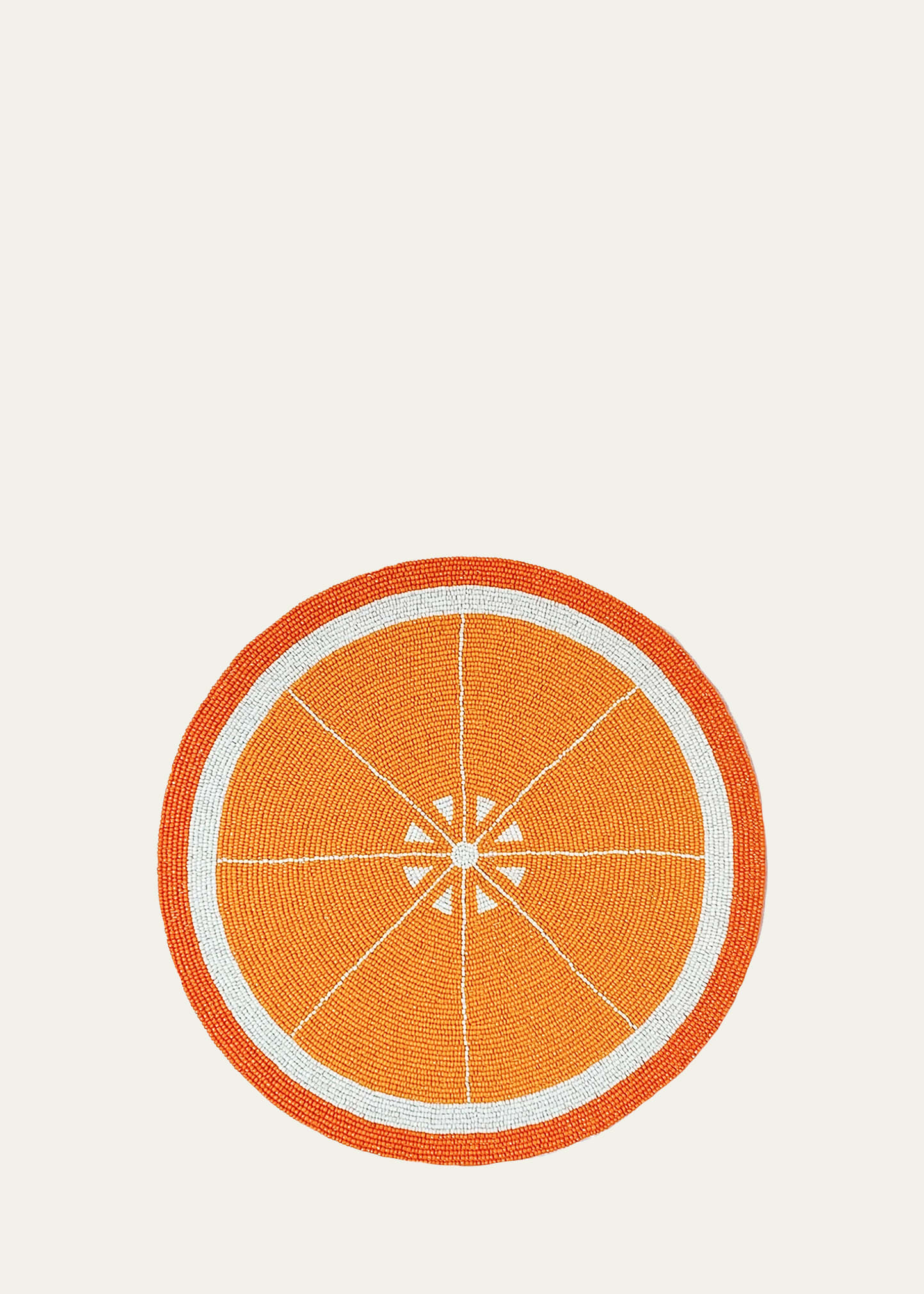 Von Gern Home Orange Beaded Placemat