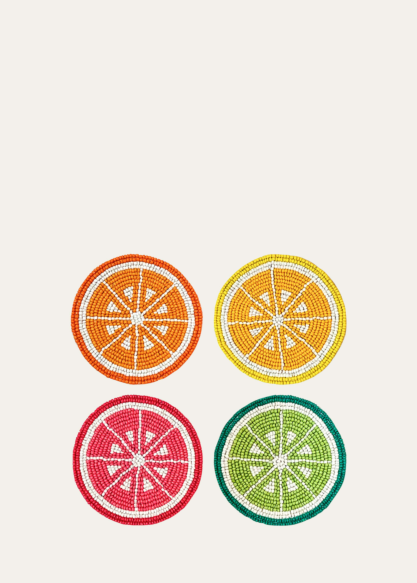 Von Gern Home Citrus Coasters, Set Of 4 In Multi