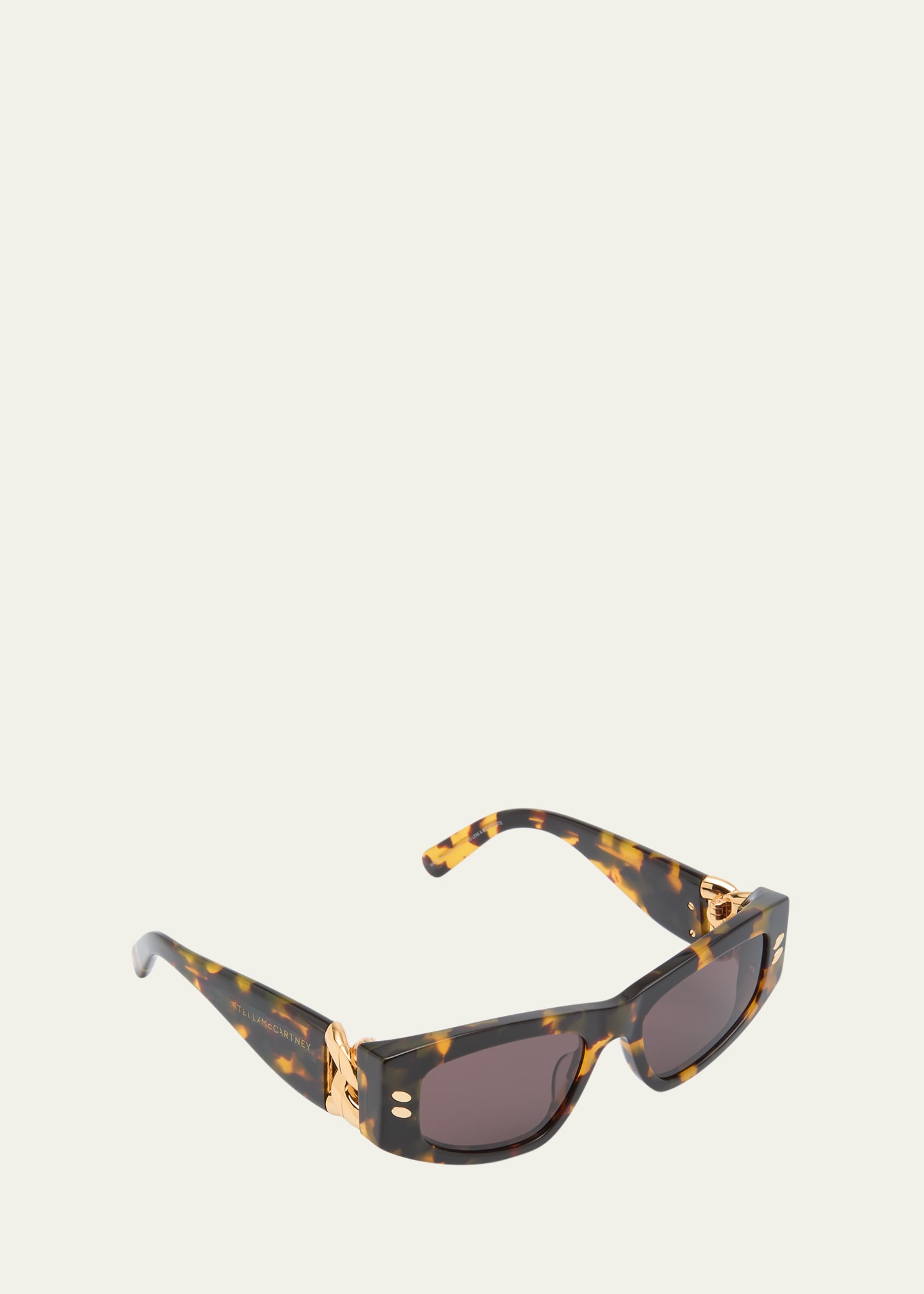 Chain Acetate Cat-Eye Sunglasses