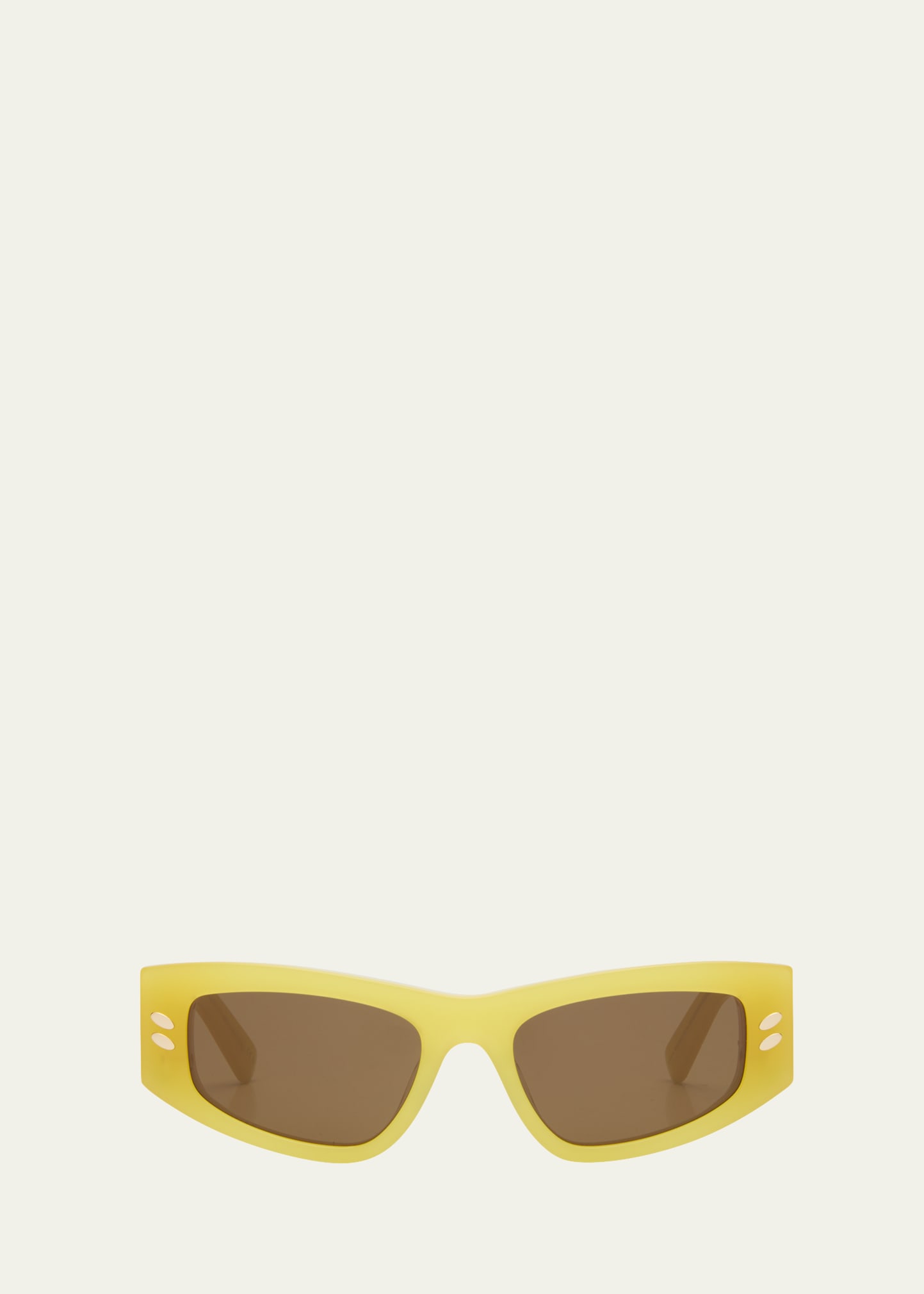 Stella Mccartney Chain Acetate Cat-eye Sunglasses In Shiny Yellow