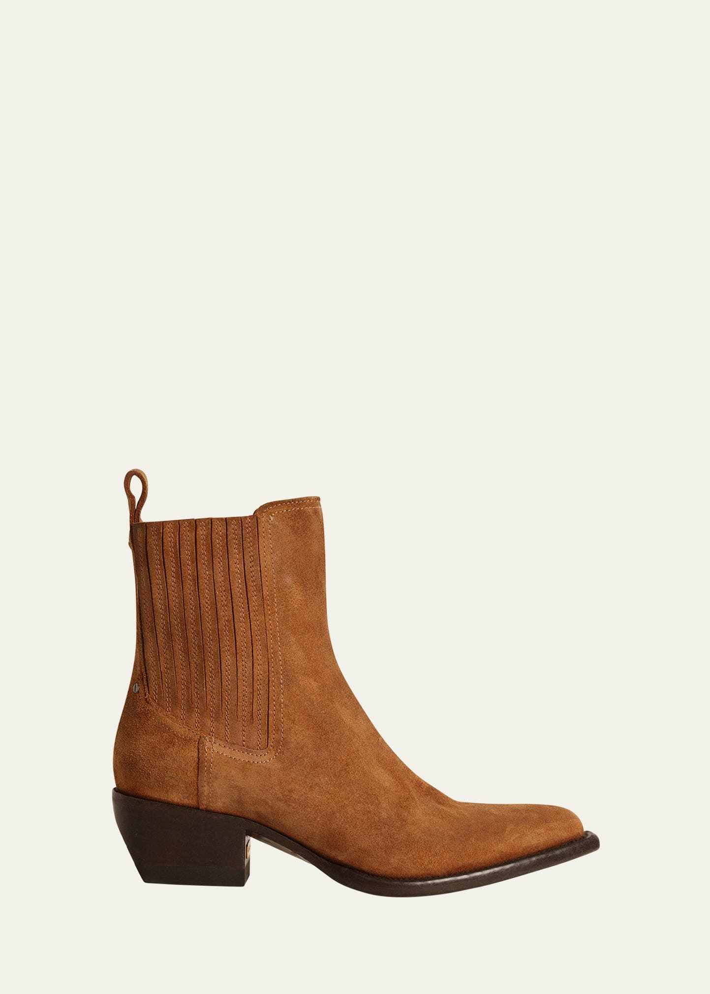 Shop Golden Goose Debbie Beatles Suede Ankle Boots In Brown