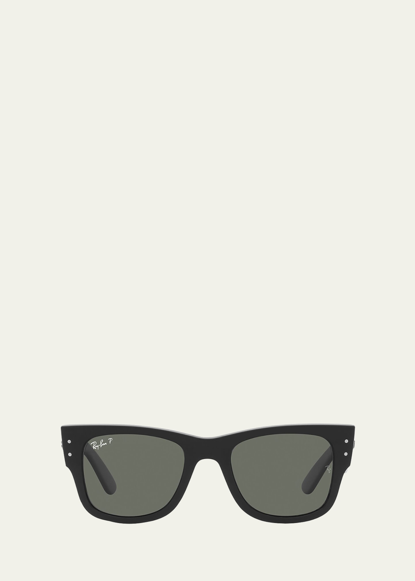 Shop Ray Ban Rb0840s Mixed-media Mega Wayfarer Sunglasses In Black