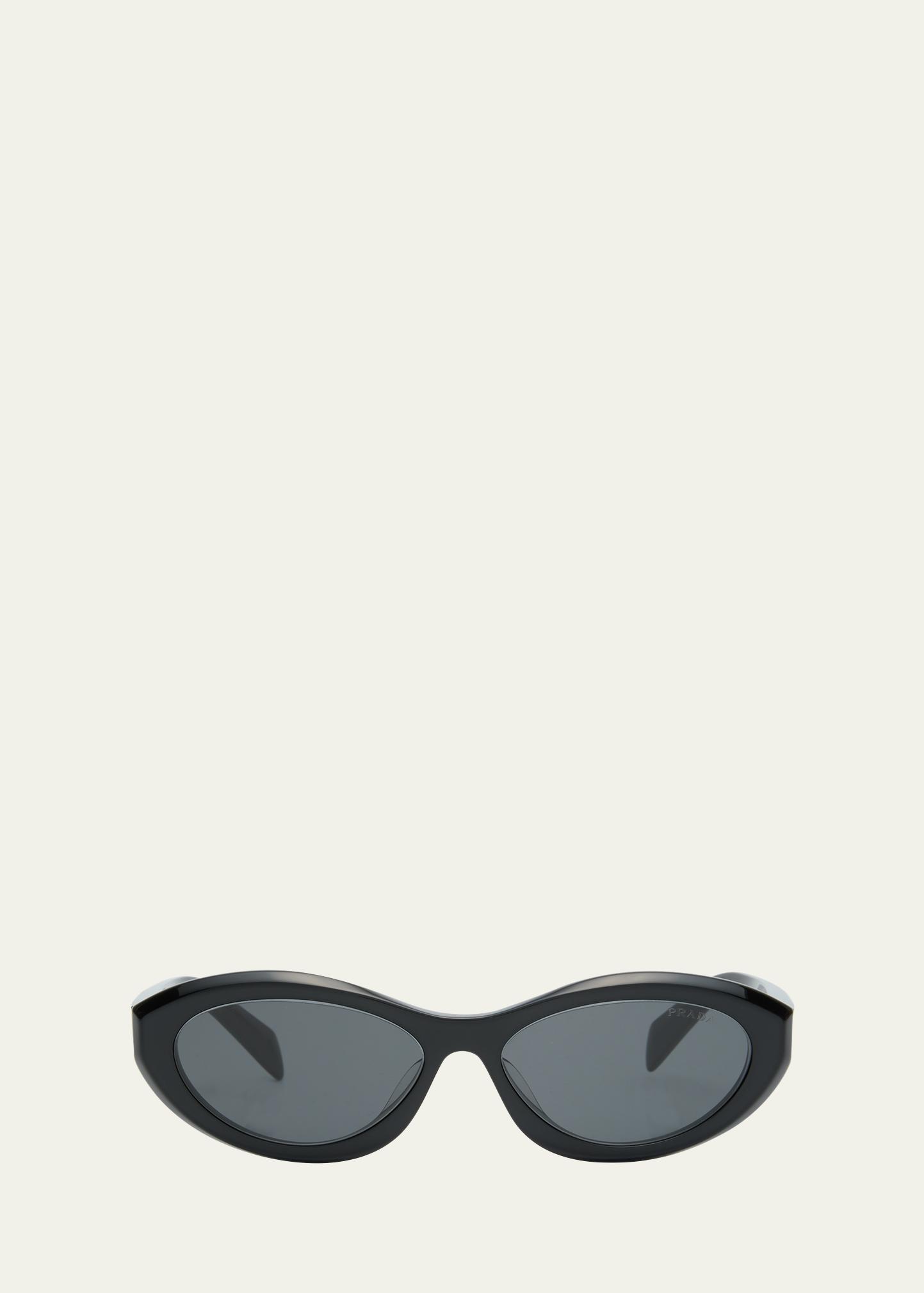 Prada Black Cat-Eye Sunglasses with Bold Frames PR 26ZSF Prada PR 26ZSF Sunglasses | LensCrafters main image 2