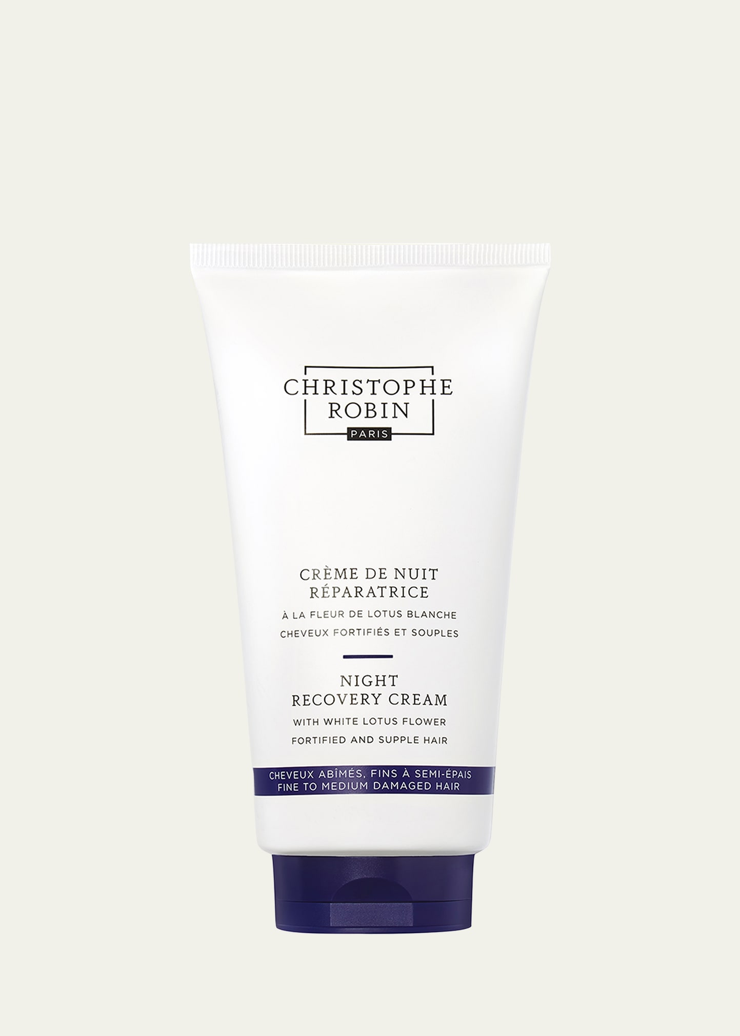 Christophe Robin Night Recovery Cream With White Lotus Flower