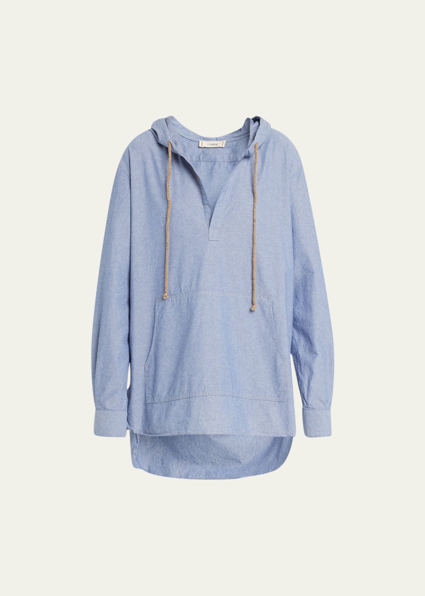Chambray Hoodie Popover