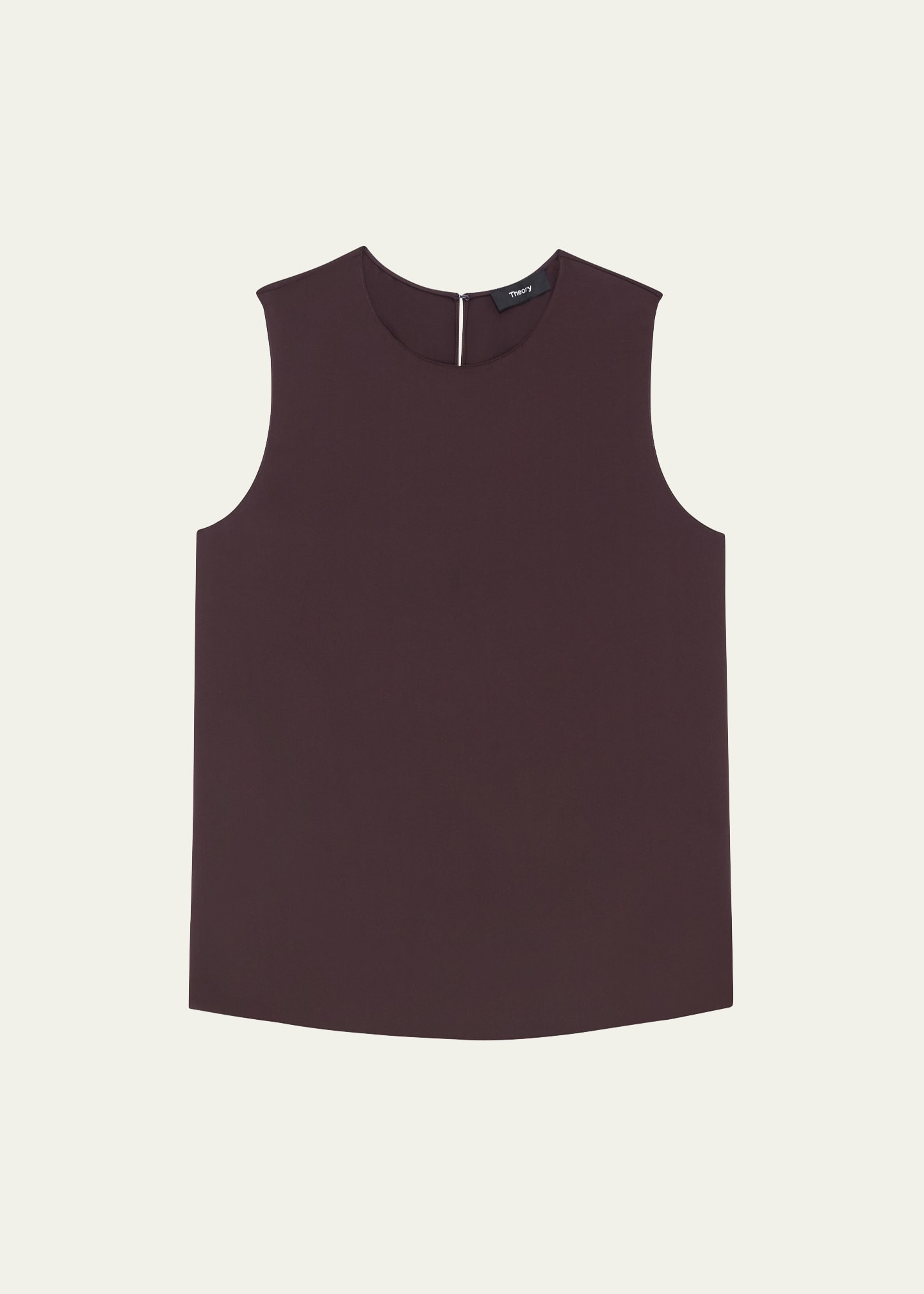 Theory Silk Georgette Shell Top In Mnk