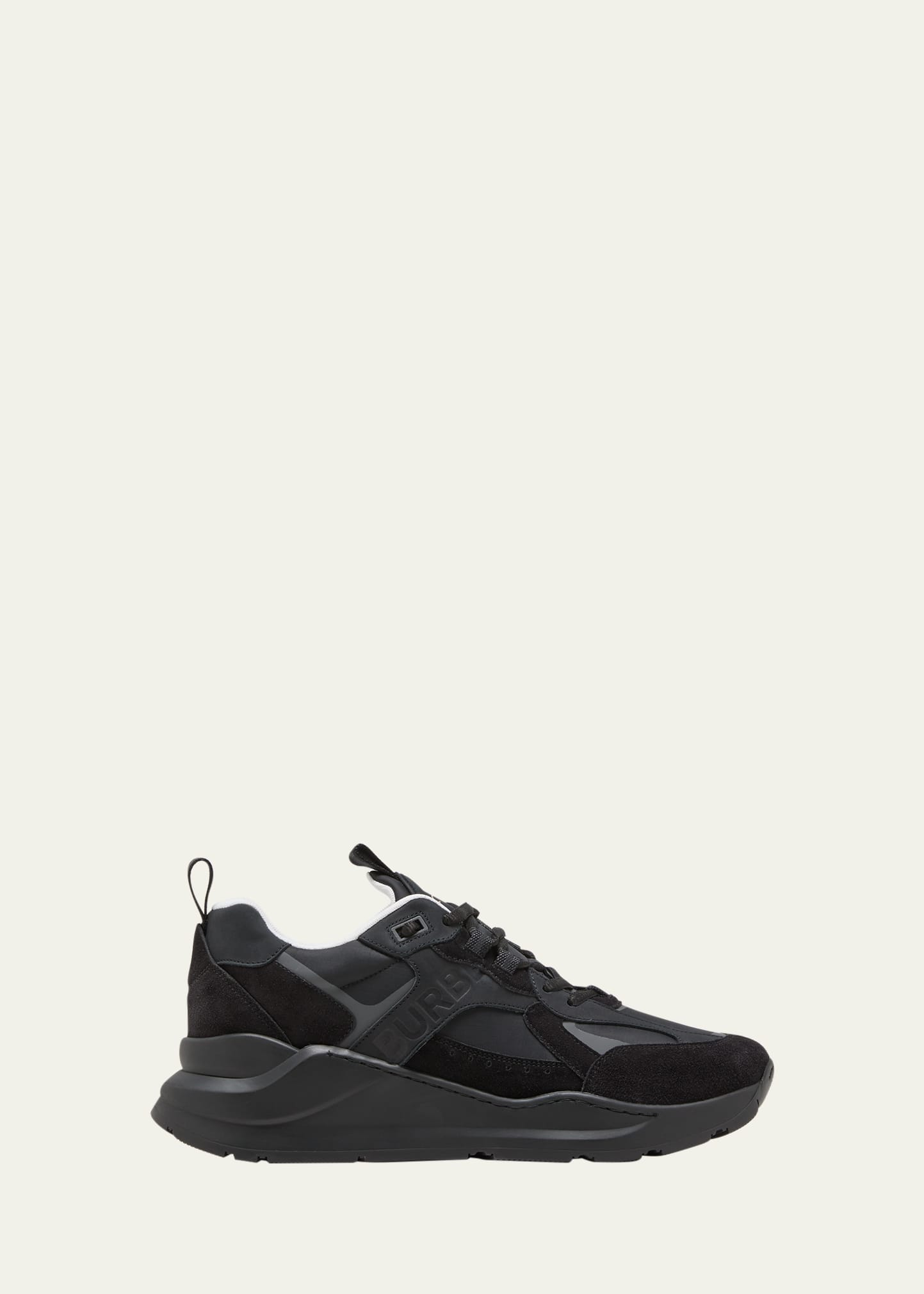 Burberry Men's Mf Sean 33 Ekd Low-top Sneakers In Black