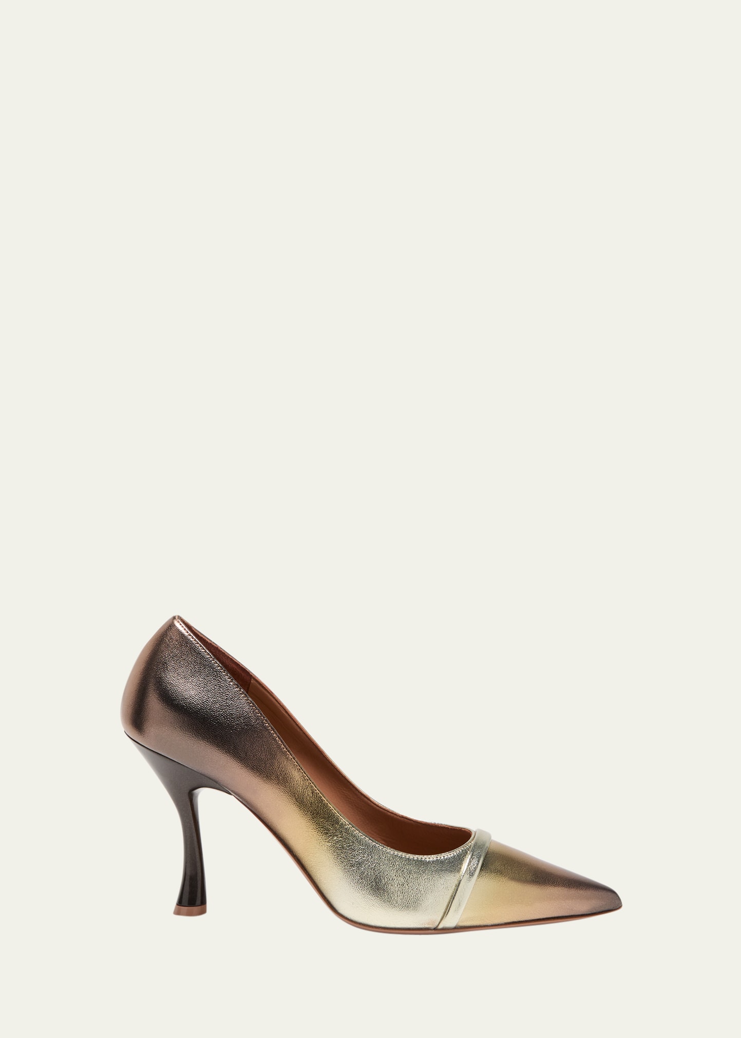 Malone Souliers Metallic Ombre Leather Pumps In Bronze Degrade