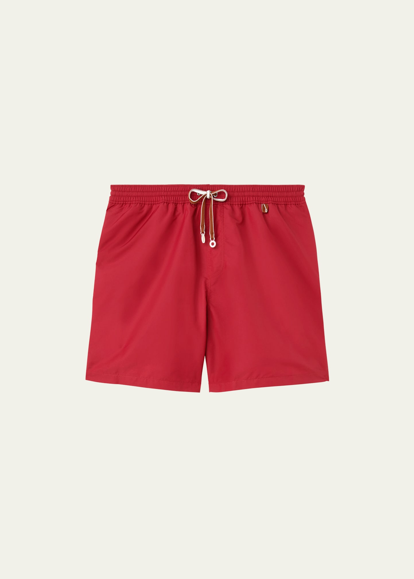 Loro Piana Men's Bay Swim Trunks In Flame Red