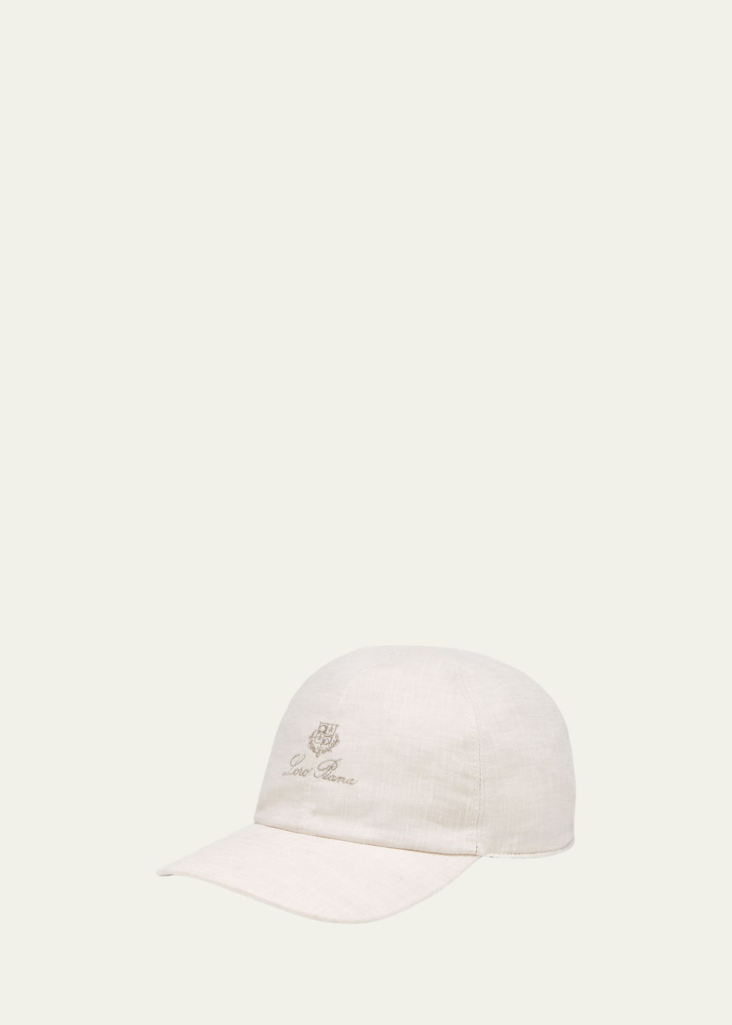 LORO PIANA Logo-Embroidered Linen Baseball Cap for Men