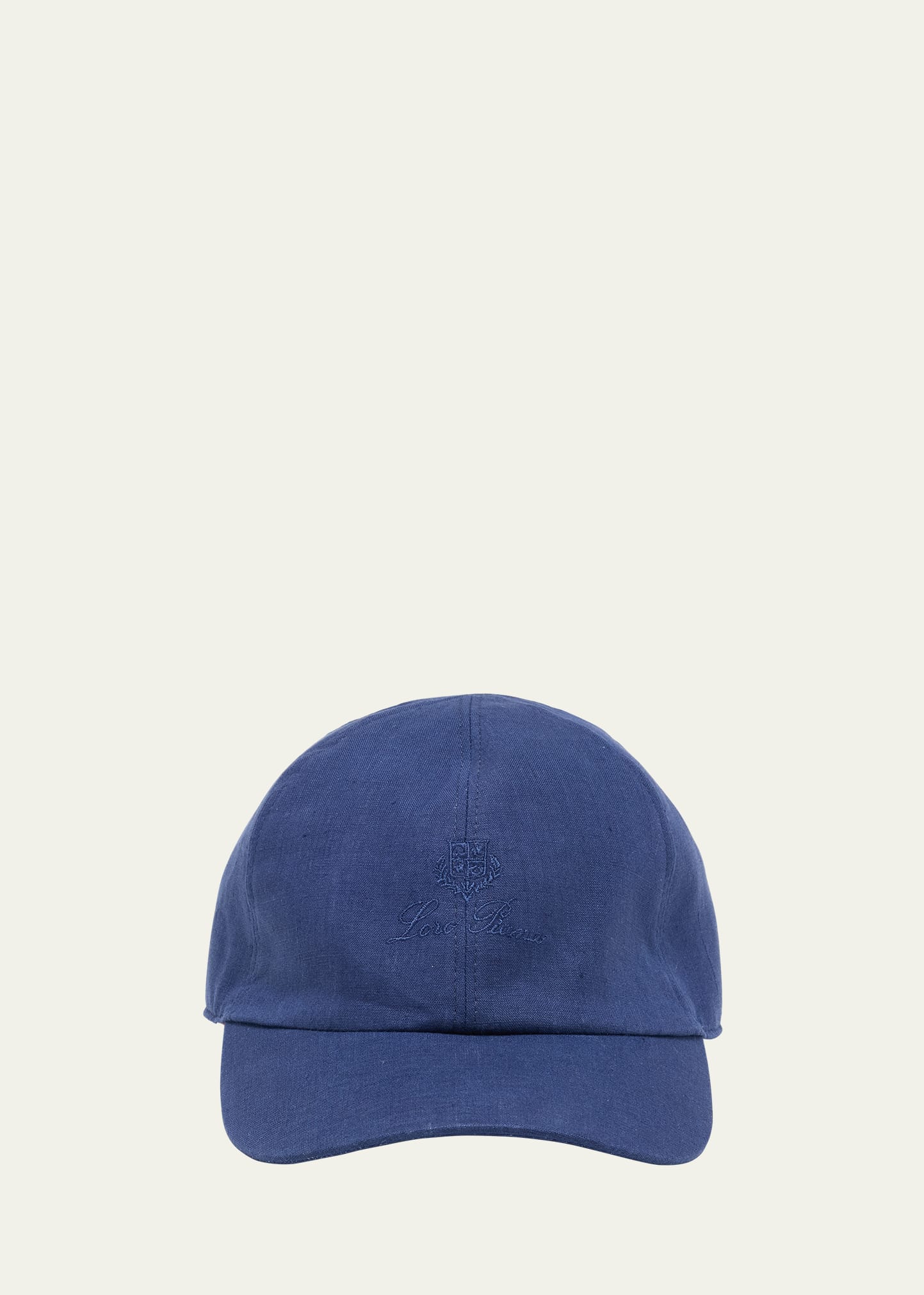 Shop Loro Piana Men's Linen 6-panel Baseball Hat In W12t Kurume Blue