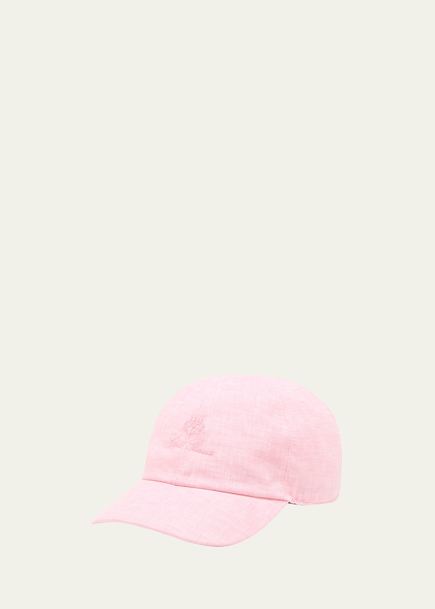 Logo-Embroidered Linen Baseball Cap