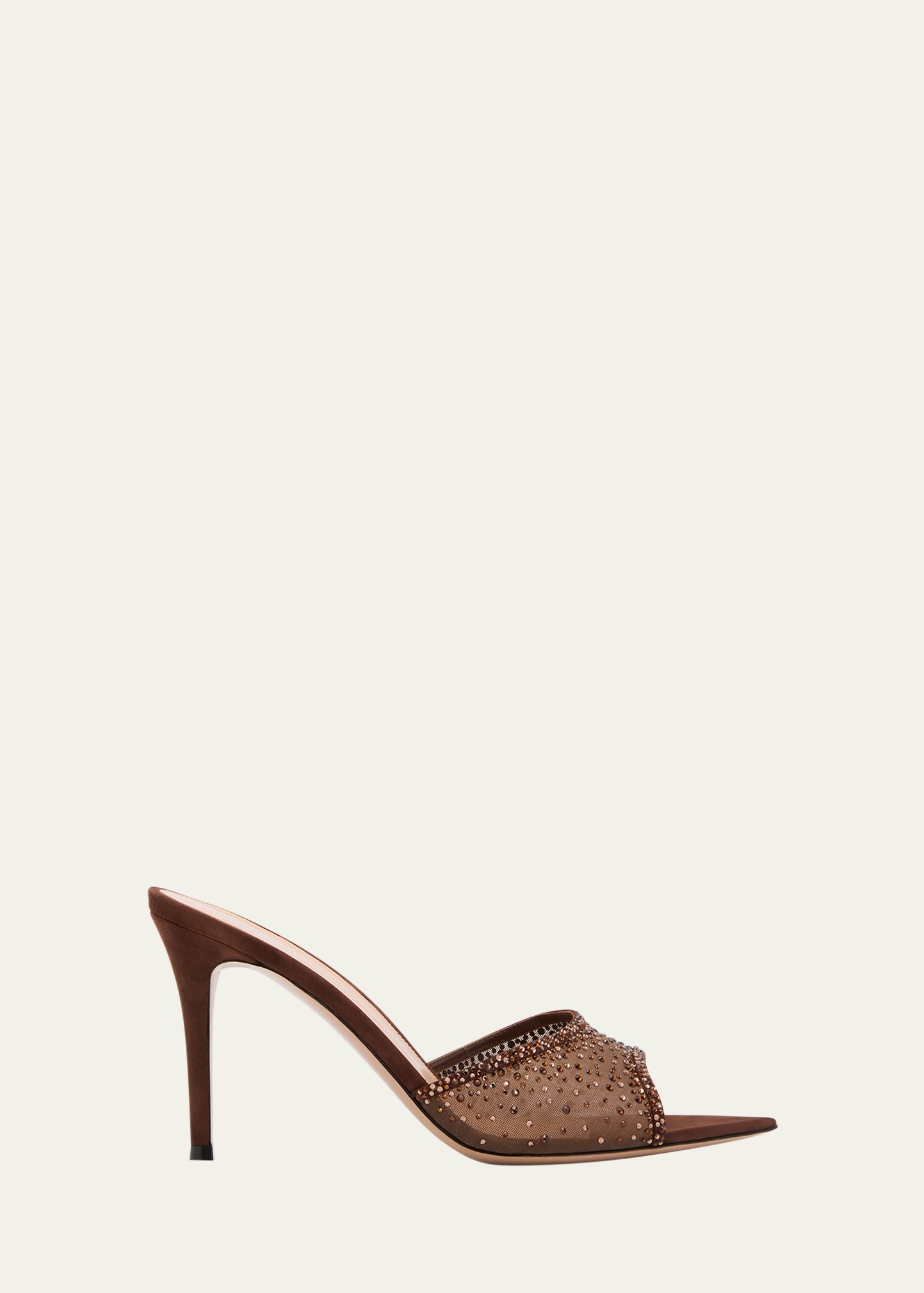 Shop Gianvito Rossi Rania Mules 85 In Brown Brown