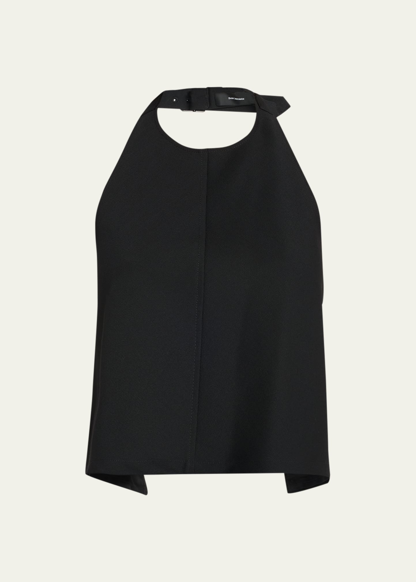 Shop Wardrobe.nyc Bib Wool Top In Black