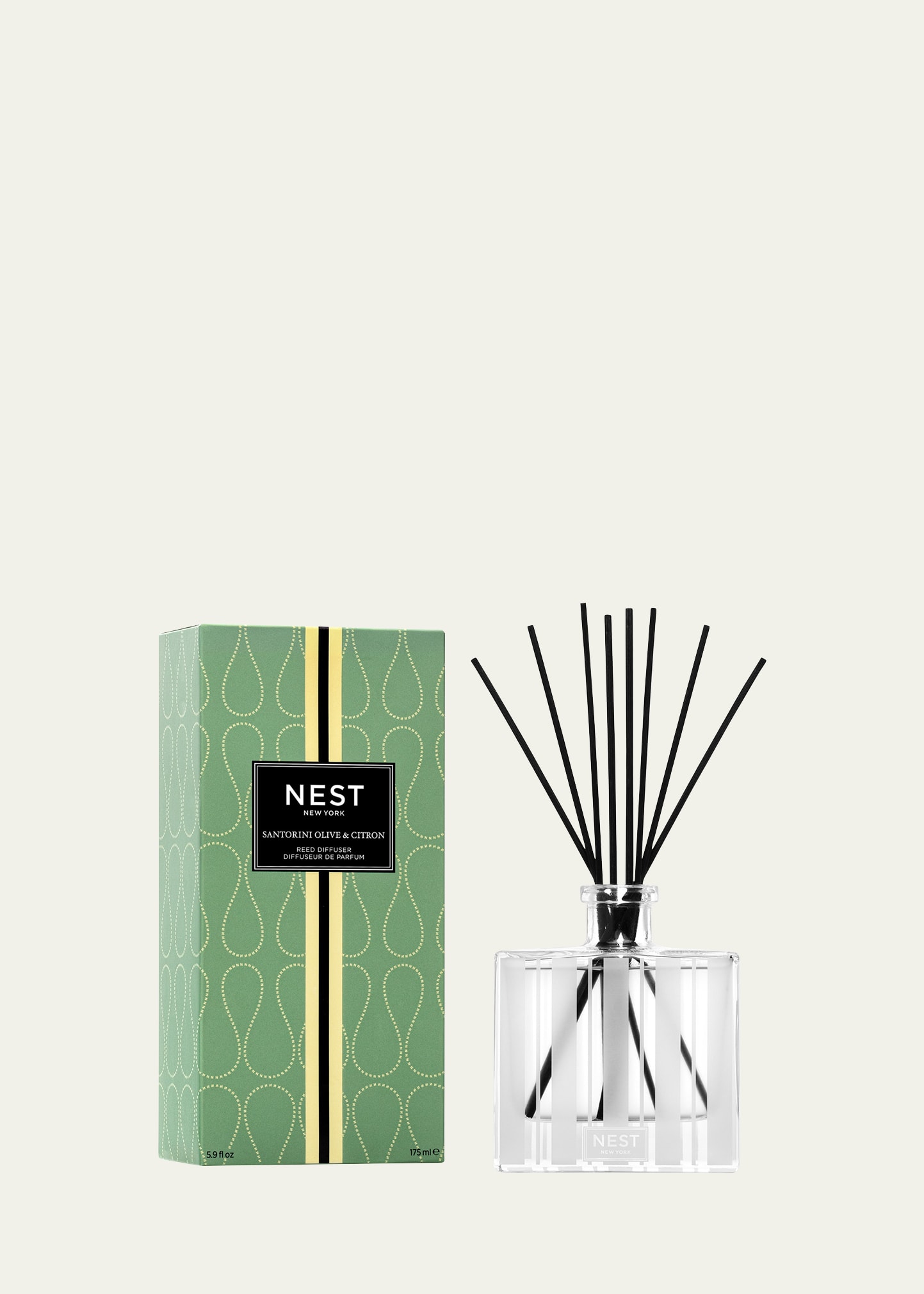 Nest New York Santorini Olive And Citron Reed Diffuser, 5.9 Oz.