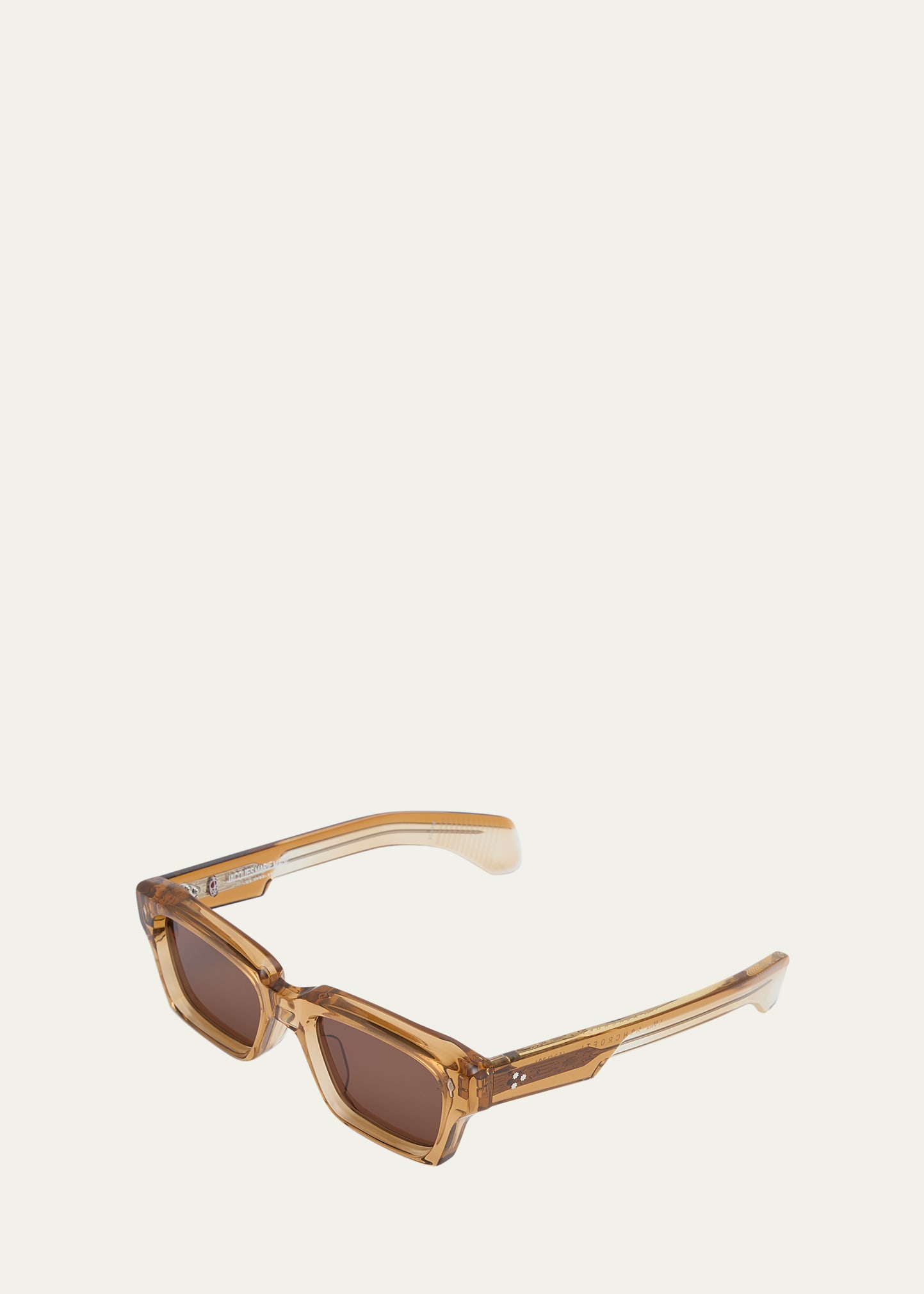 Ashcroft Beveled Acetate Rectangle Sunglasses