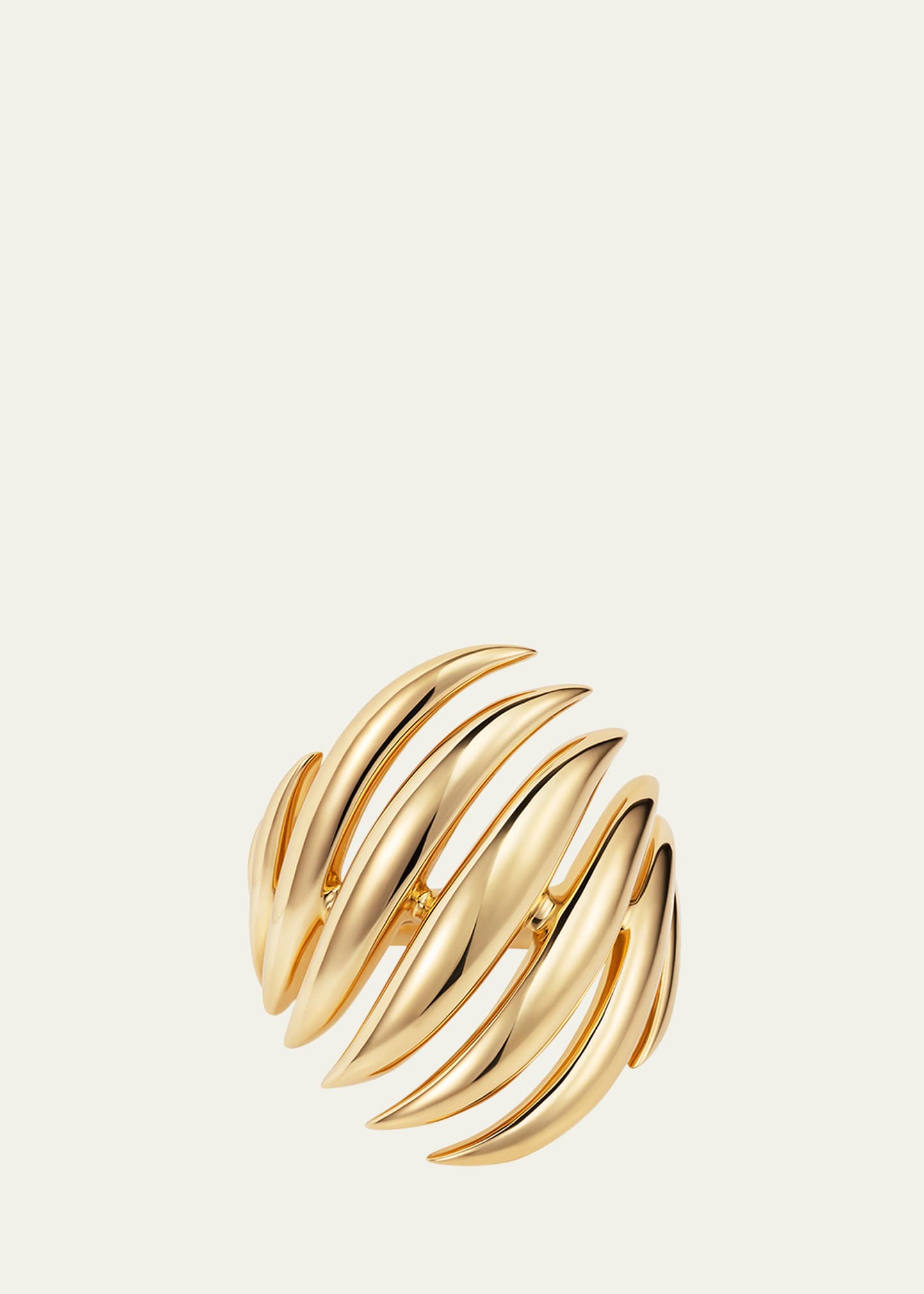 18K Yellow Gold Medium Flame Ring