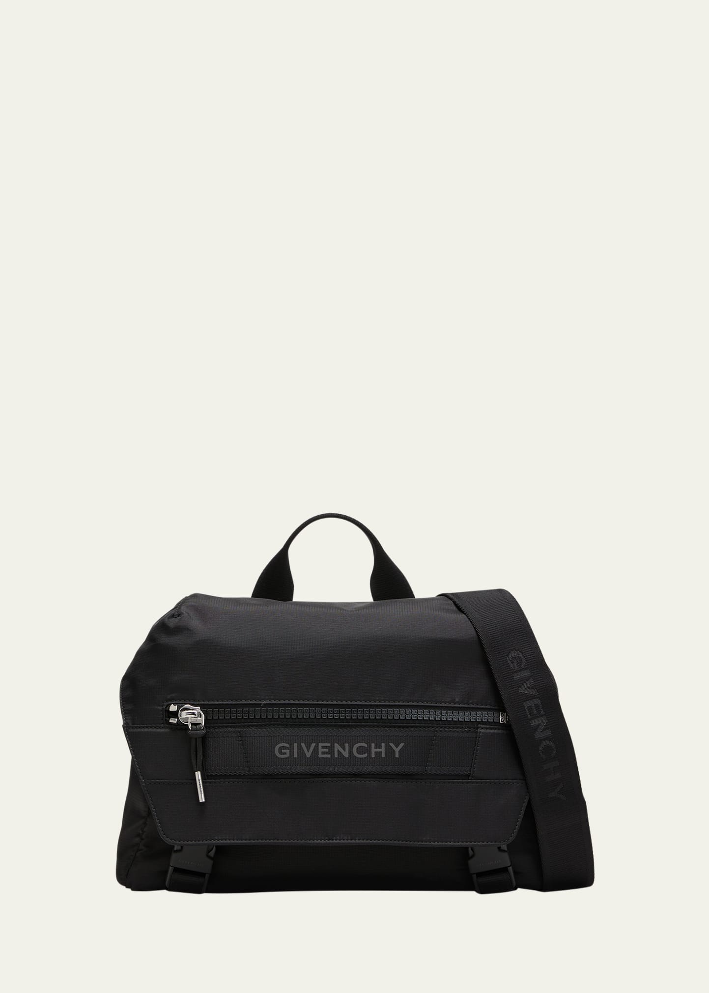 Shop Givenchy Men's G-trek Crossbody Bag In Black