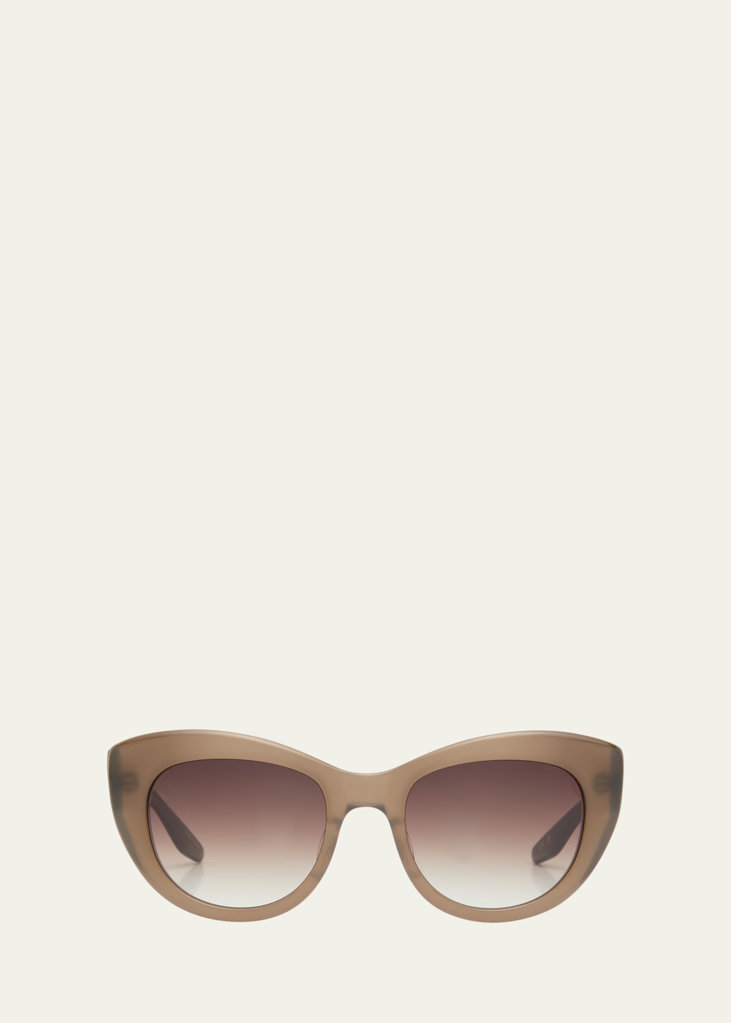 Coquette Gradient Brown Acetate Cat-Eye Sunglasses