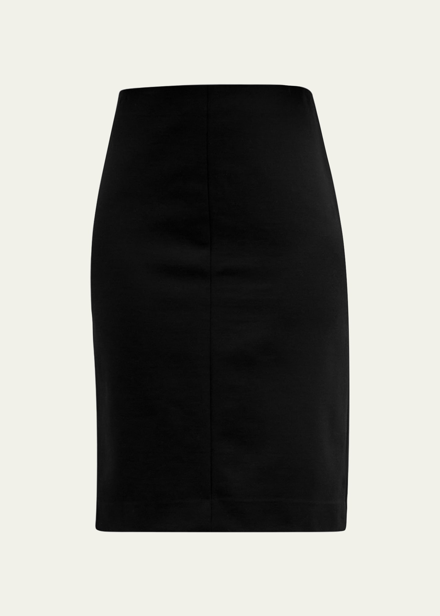Vince Seamed Front Short Pencil Skirt In Black