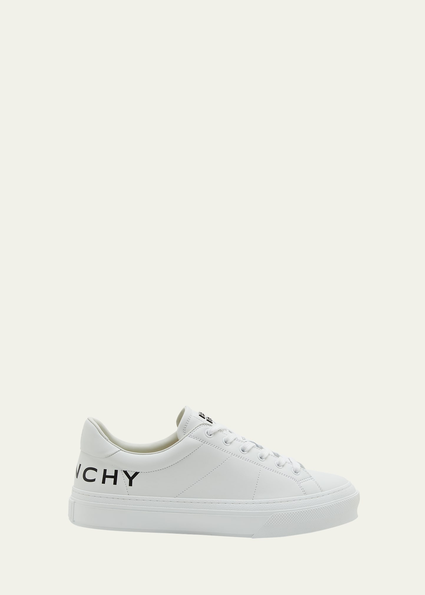 Givenchy Men's City Sport Leather Low-top Sneakers In White