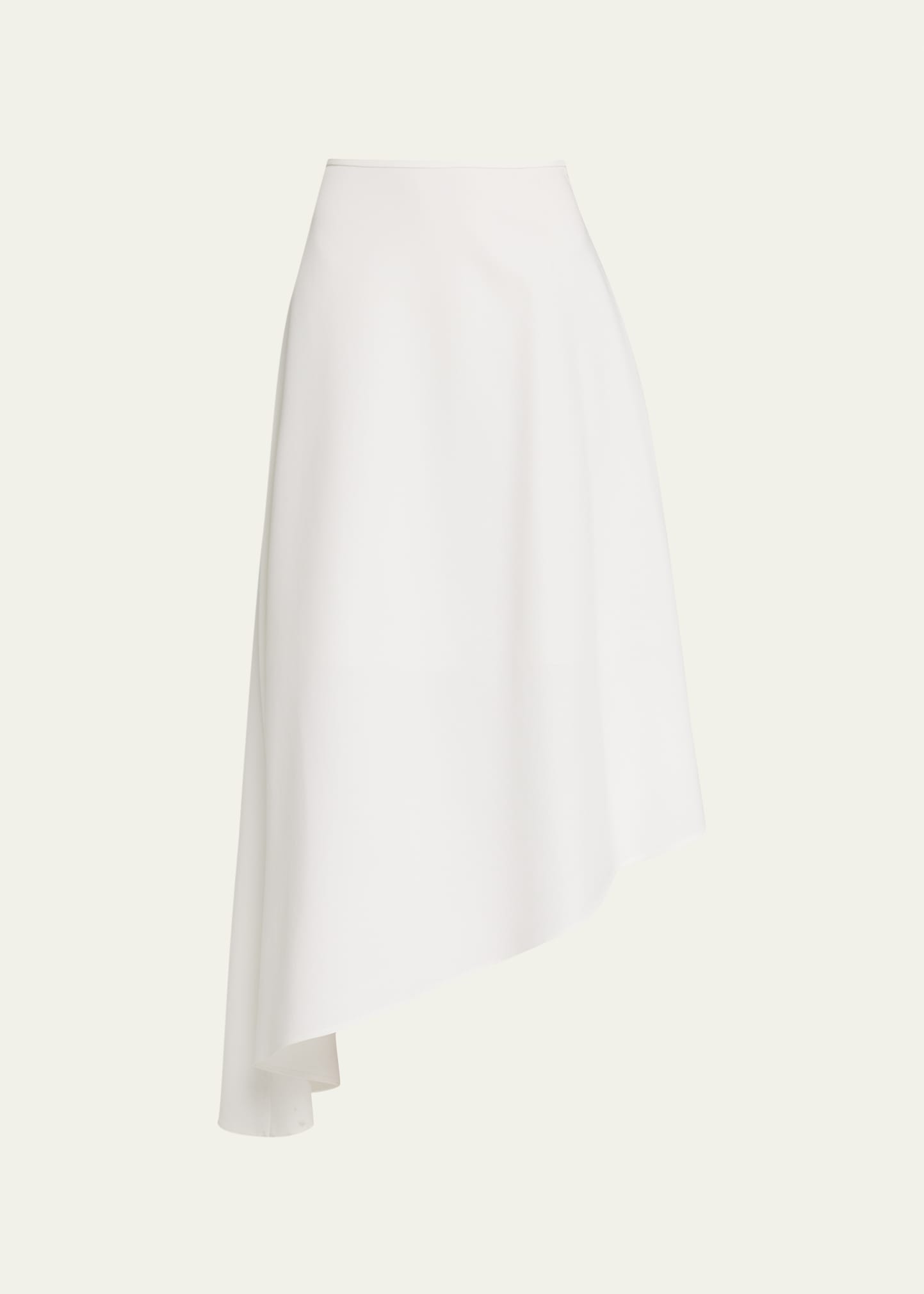 Lafayette 148 Asymmetric A-line Midi Skirt In Cloud