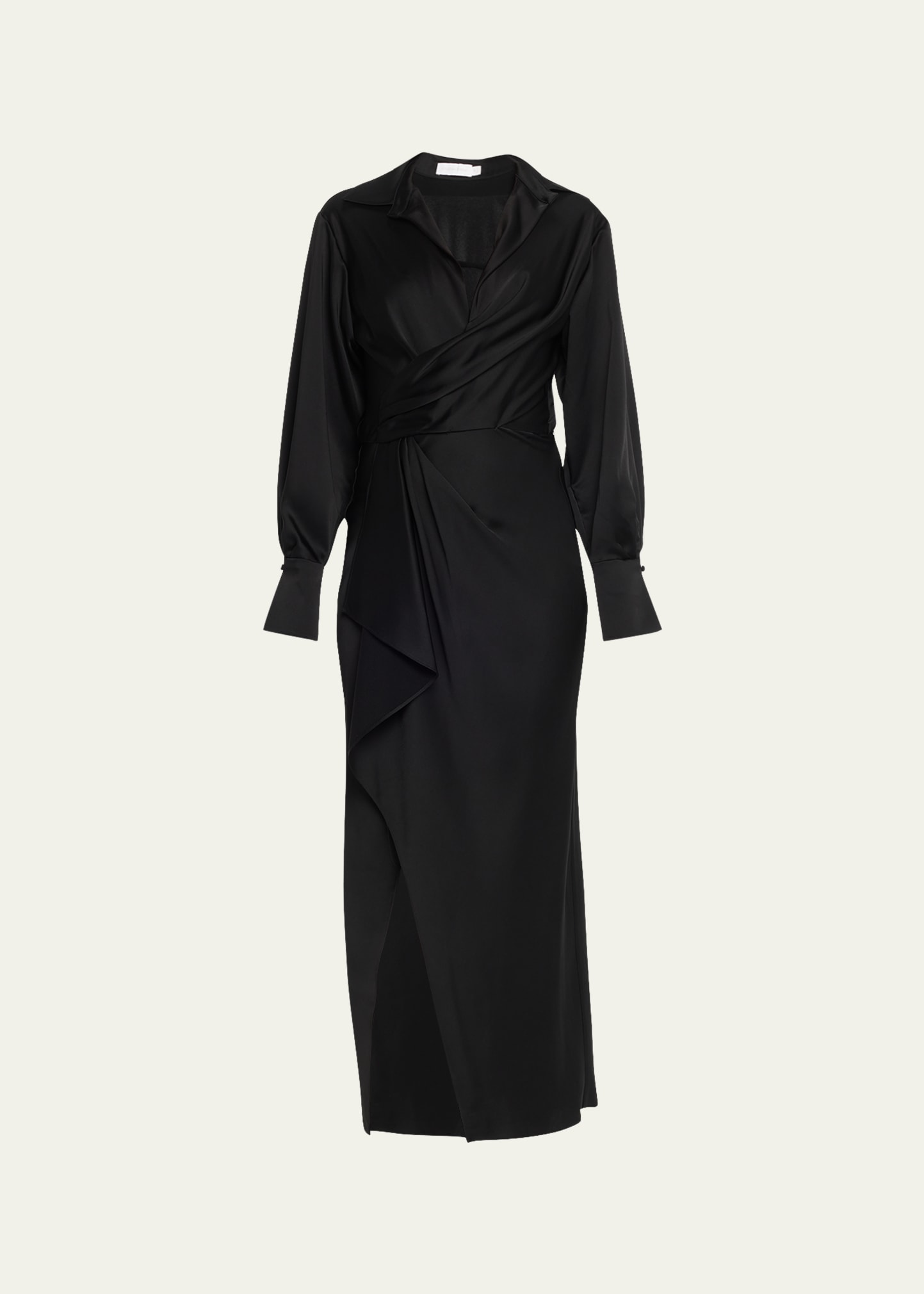 Simkhai Talita Draped Maxi Dress In Black