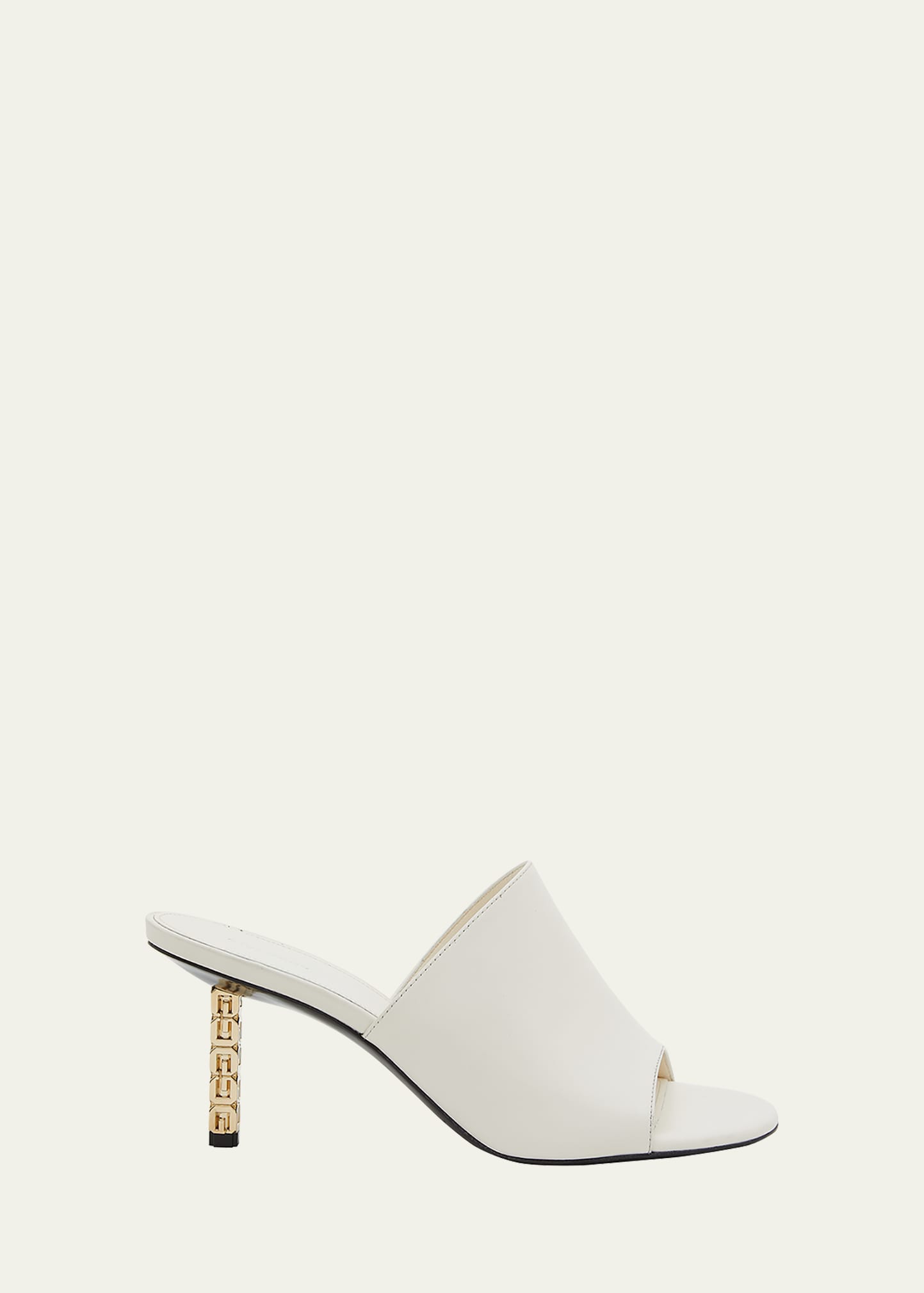 GIVENCHY G CUBE LEATHER MULE SANDALS