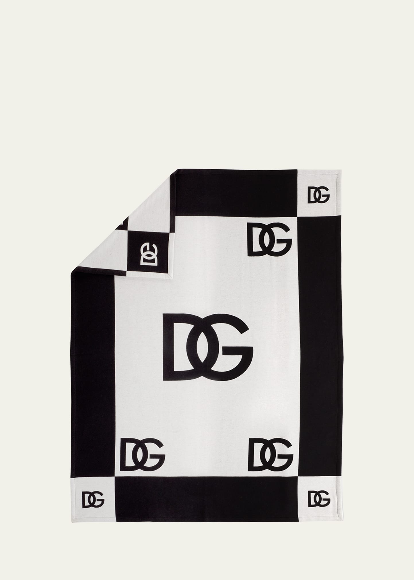 DG Logo Cotton Throw, 53" x 68"