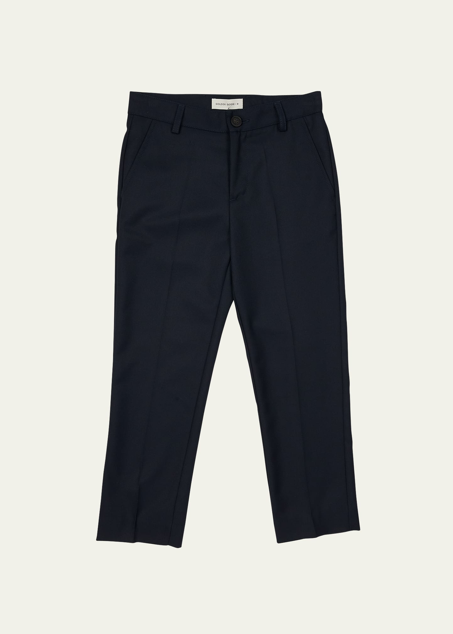 Golden Goose Boy's Golden Twill Straight Leg Pants In Navy