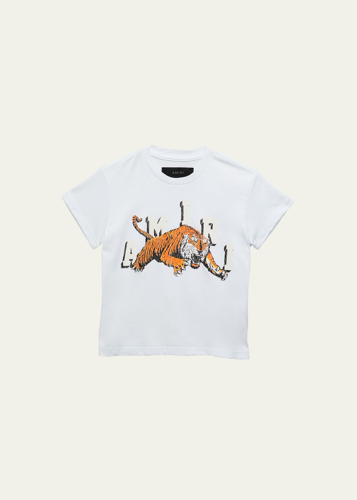 Boy's Vintage Tiger Logo-Print T-Shirt, Size 4-12