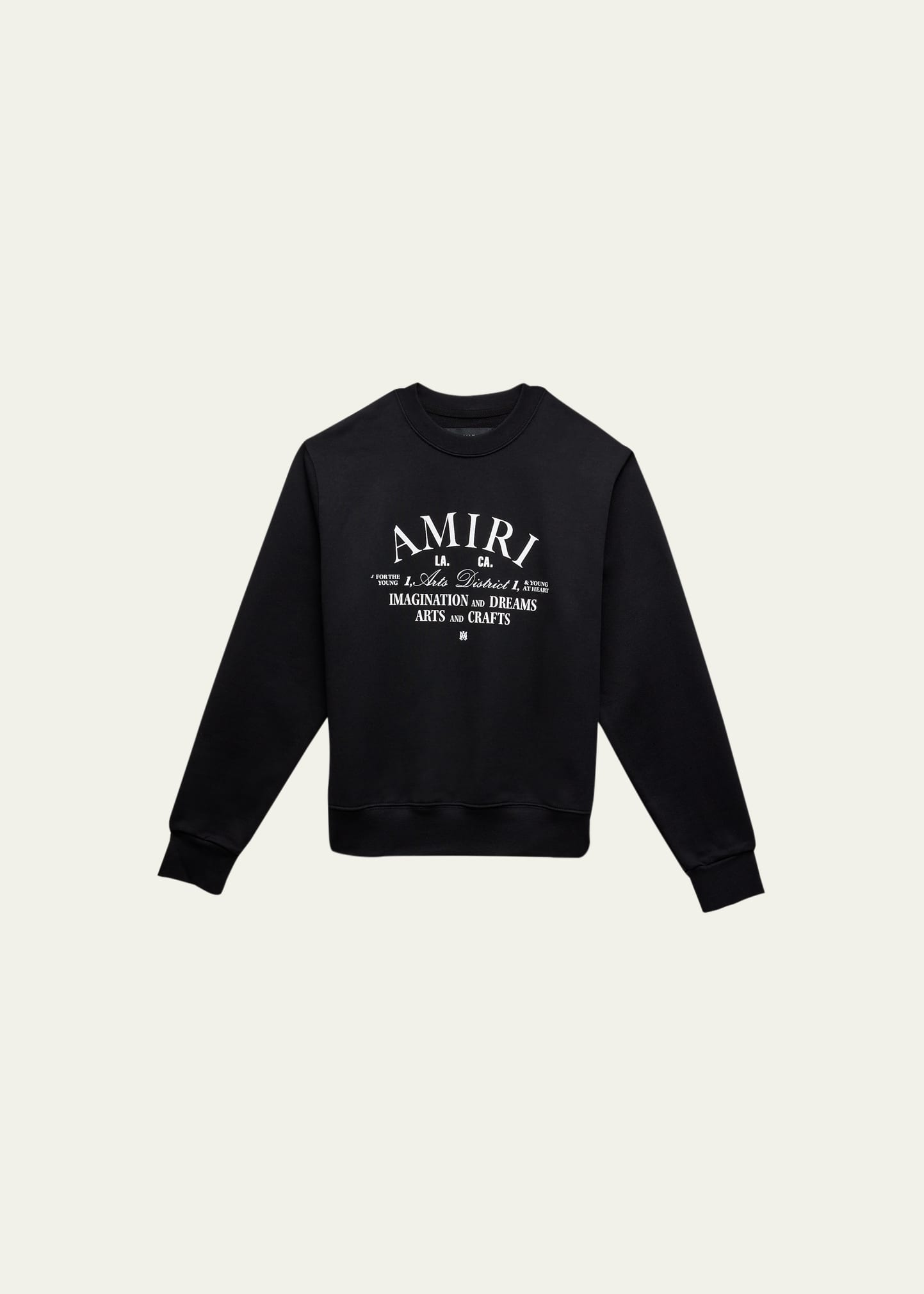 Shop Amiri Kid's Logo-print Art District Sweatshirt In Black