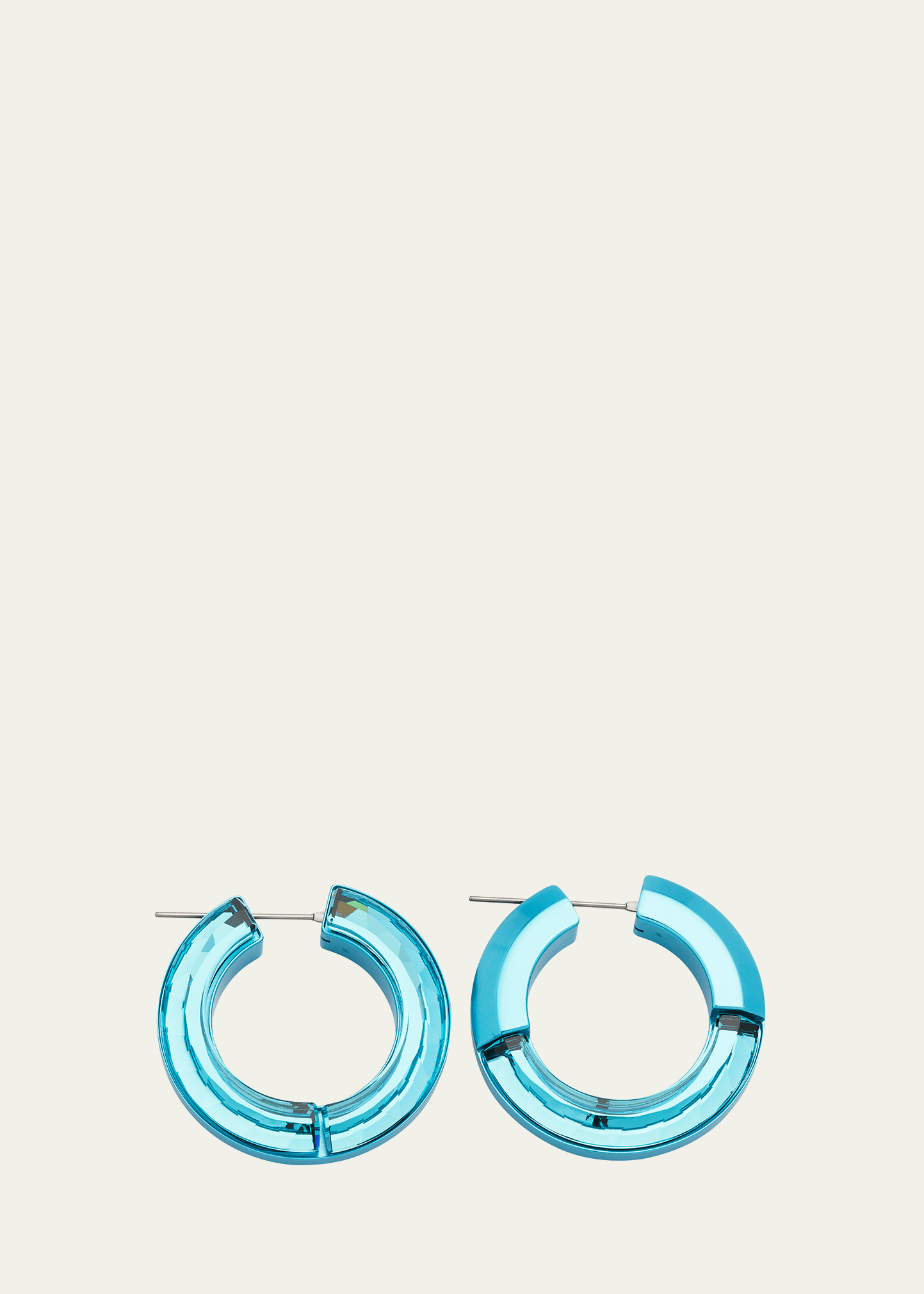 Shop Swarovski Lucent Hoop Earrings, Blue