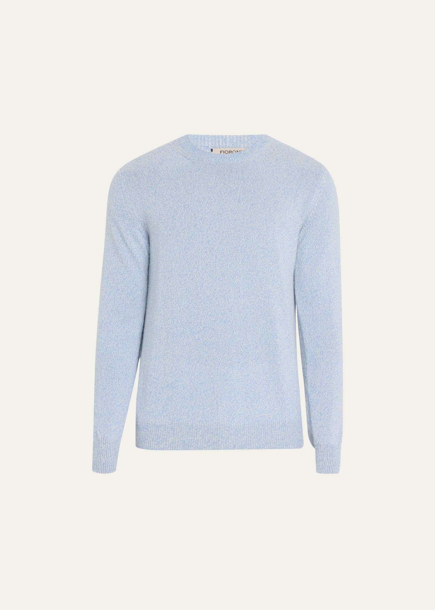 Men's Cashmere Mouline Crewneck Sweater