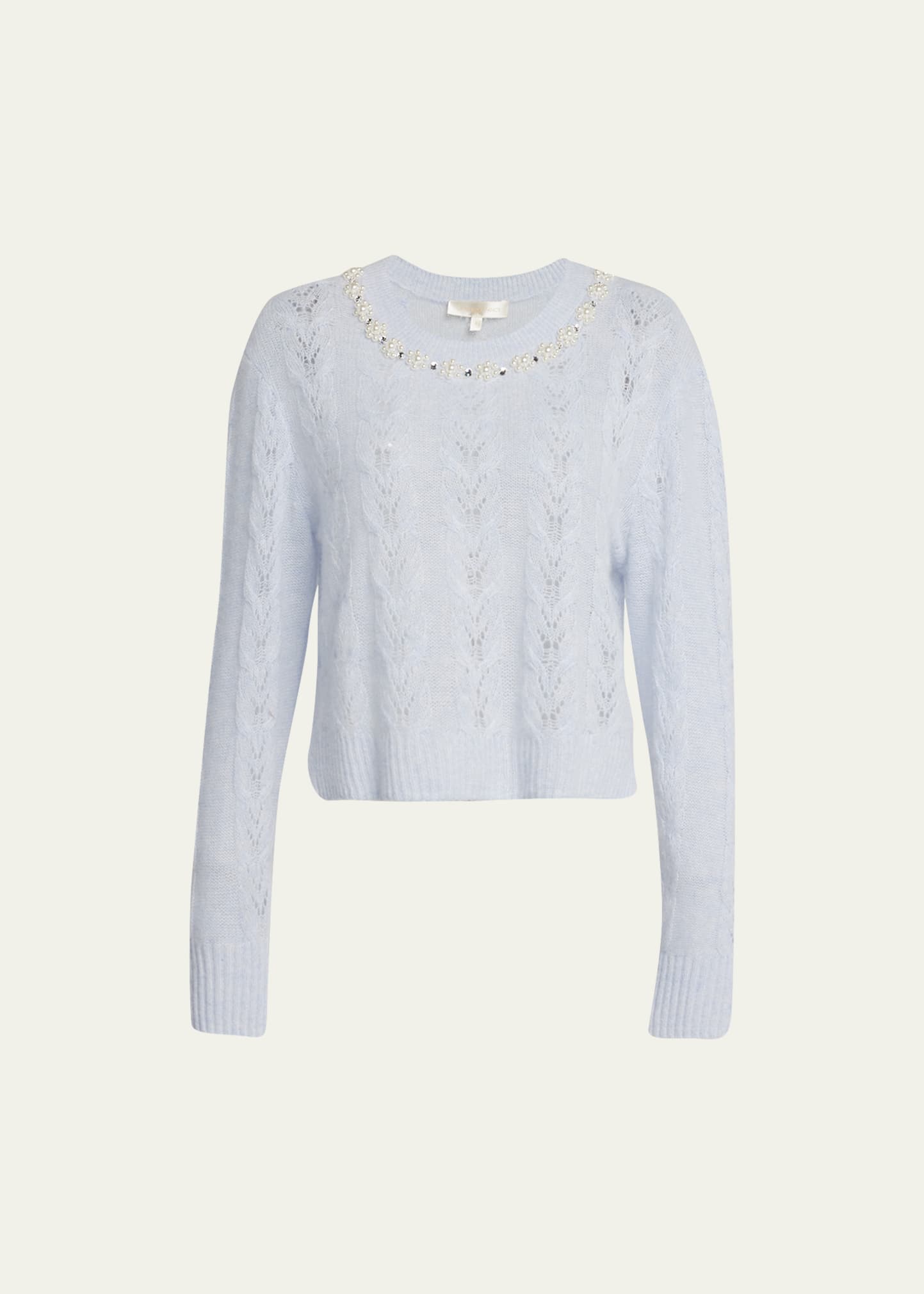 Linus Pearl Wool-Cashmere Sweater