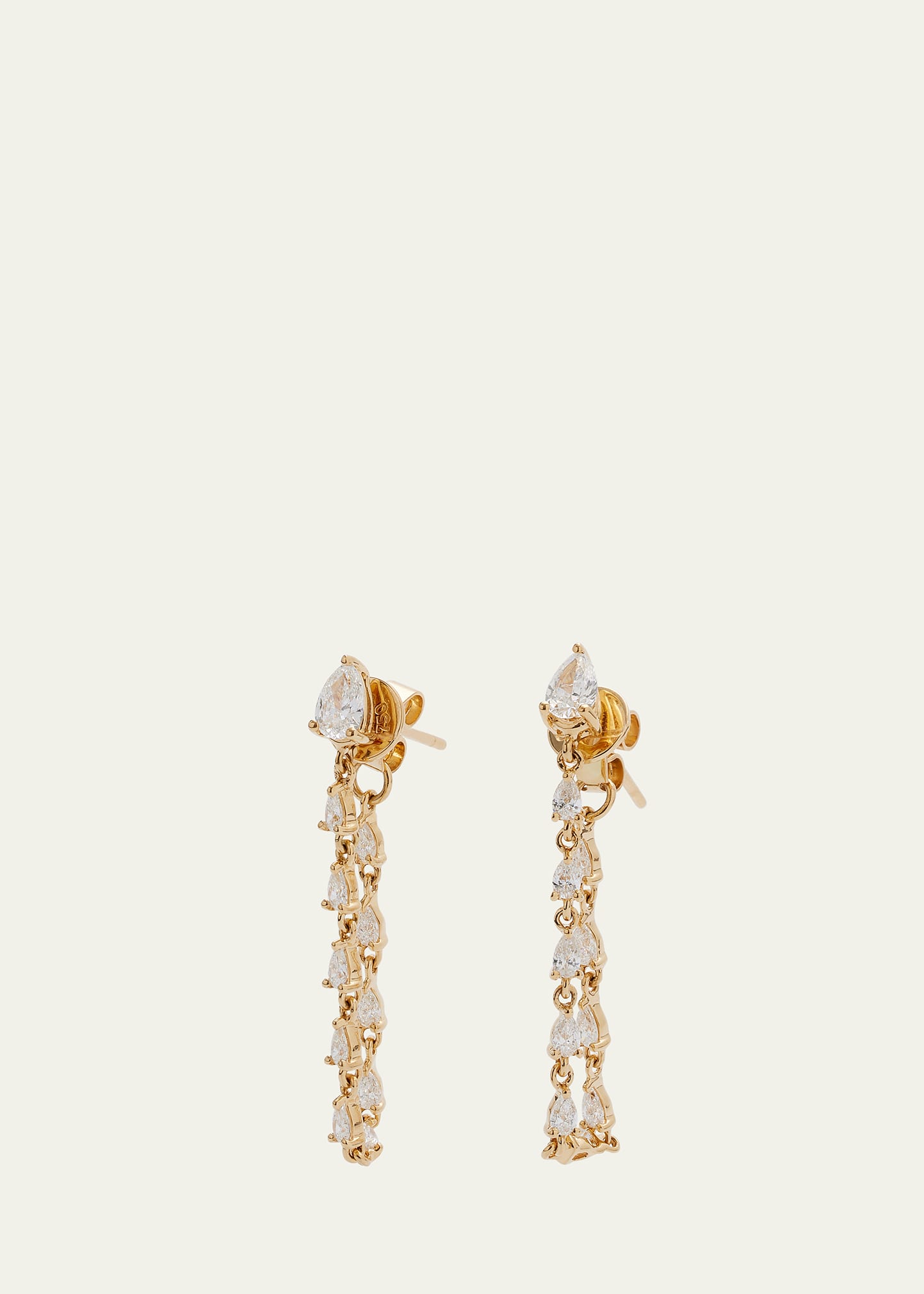 Anita Ko 18K Yellow Gold Diamond Loop Earrings