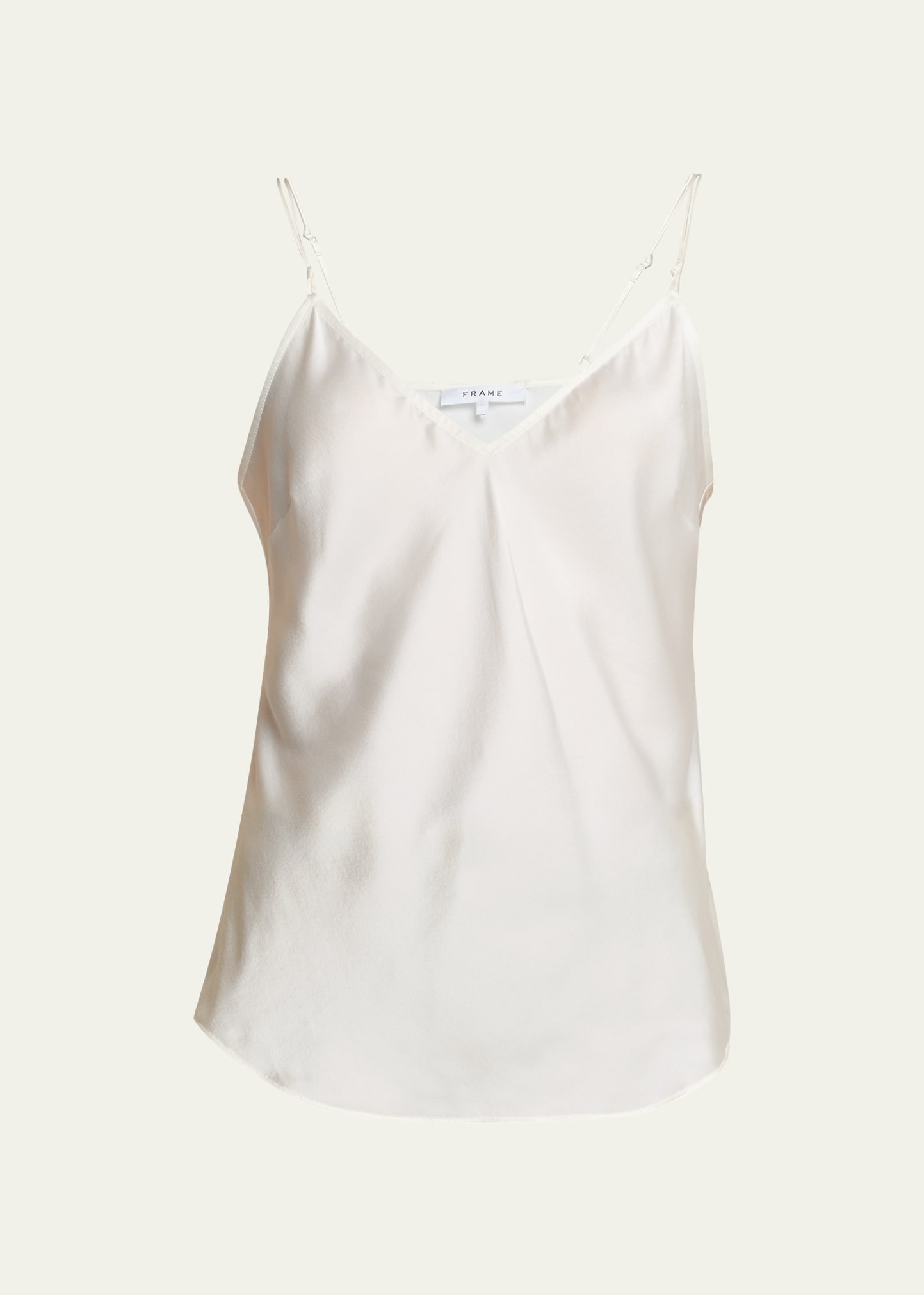 Frame V-neck Cami Top In Off White