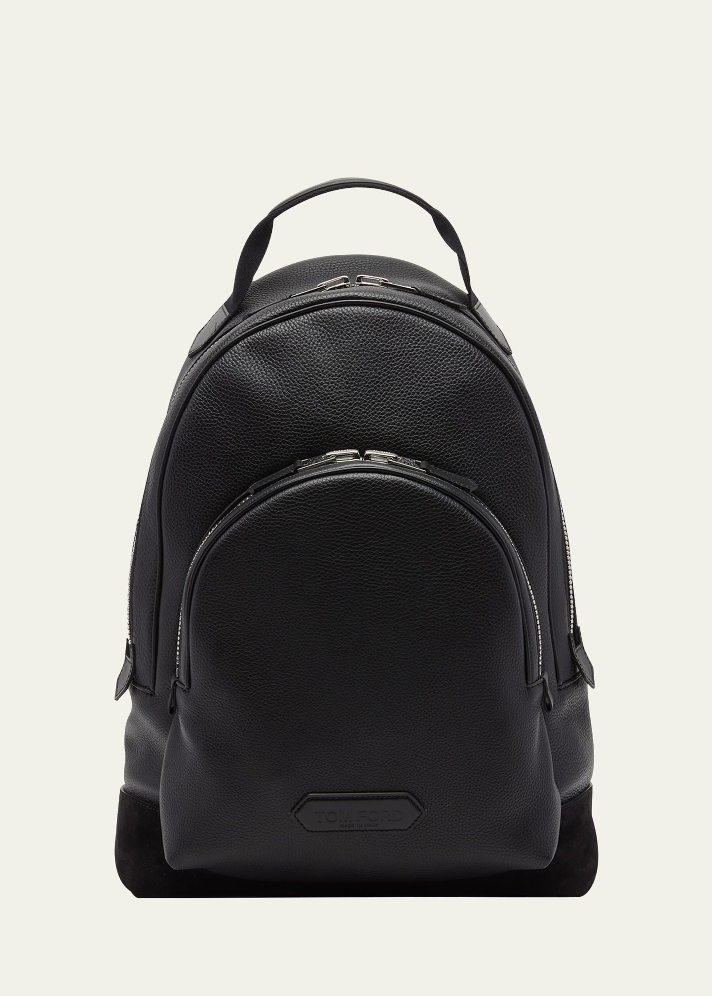 Tom Ford Men's Leather And Suede Backpack In Black