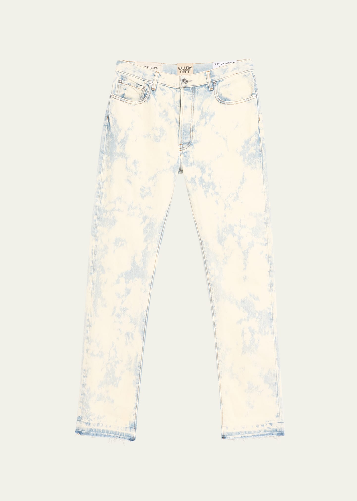 Gallery Department Men's 5001 Surfside Straight-leg Jeans In Indigo/white